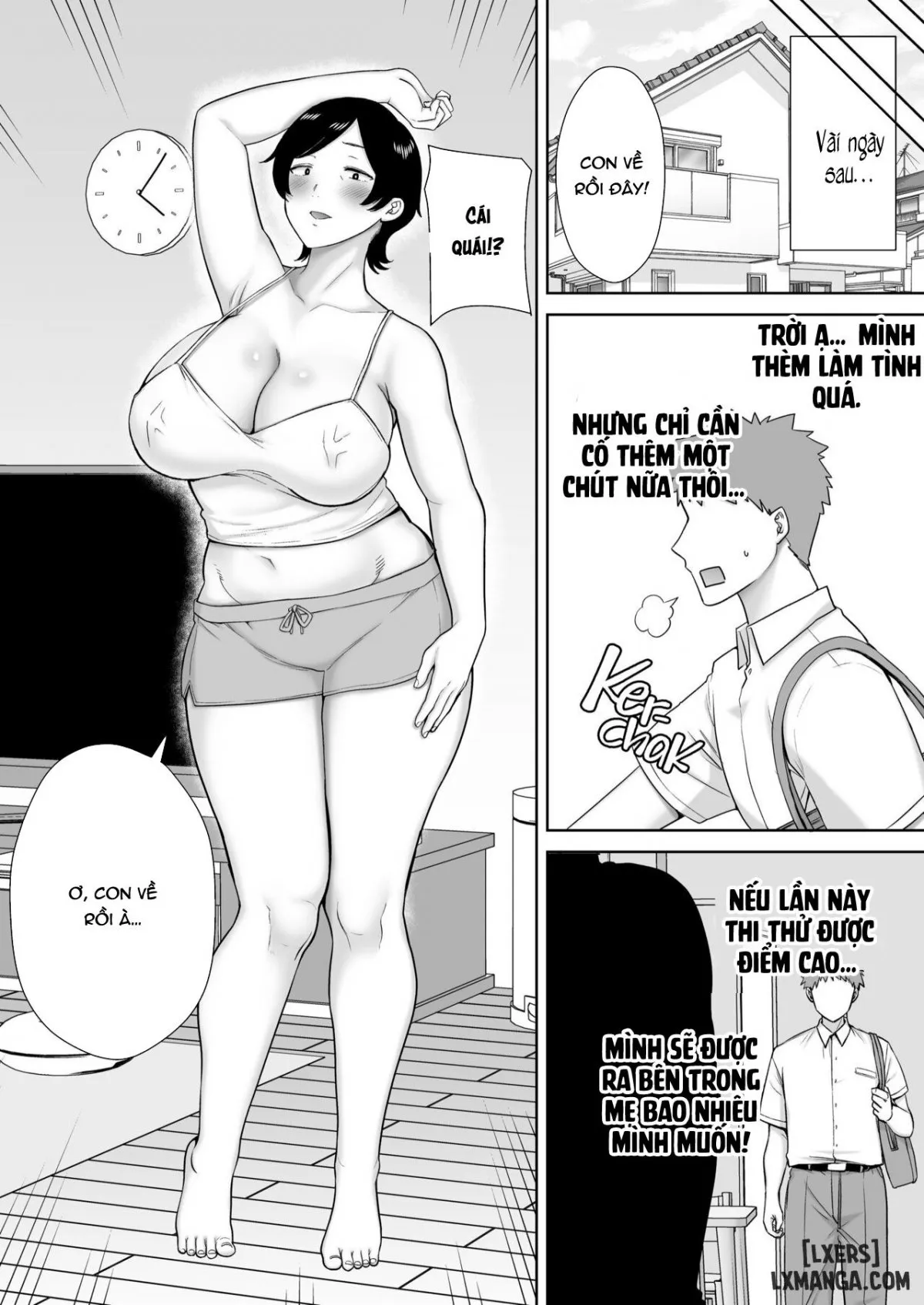 HentaiVN.net - Ảnh 26 - Mẹ cũng là phụ nữ [Kaa-san Datte Onna Nandayo!; Mothers Are Women Too!] - Chap 2 - Không che