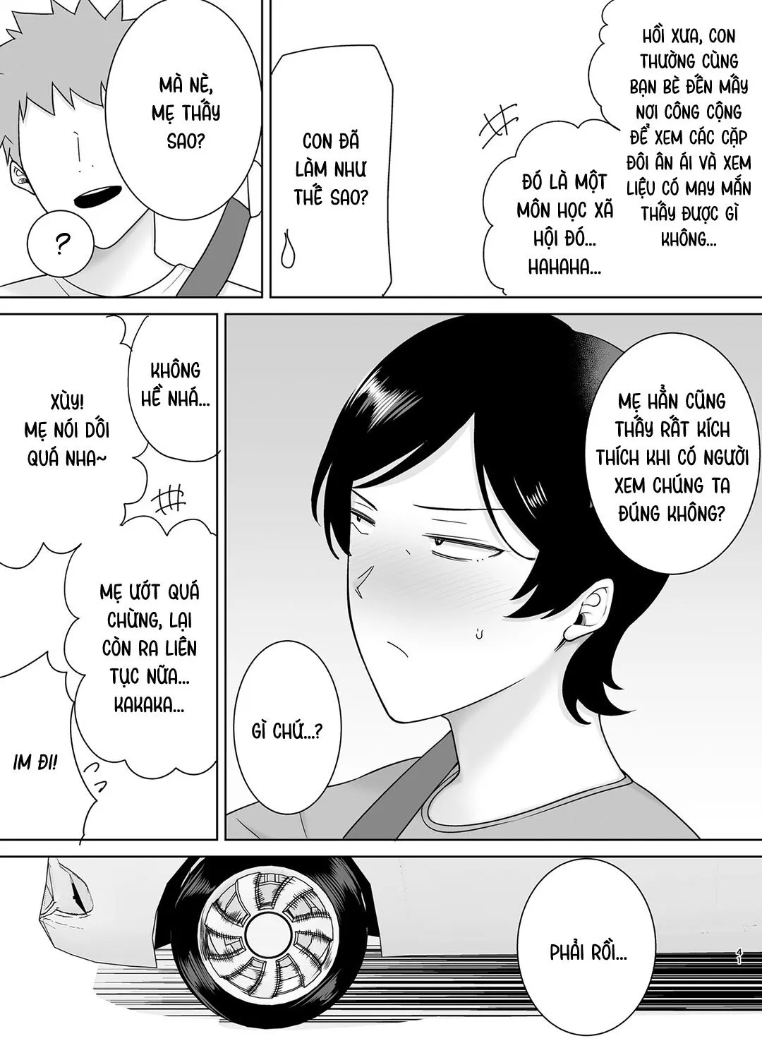 HentaiVN.net - Ảnh 41 - Mẹ cũng là phụ nữ [Kaa-san Datte Onna Nandayo!; Mothers Are Women Too!] - Chap 3 - Có che