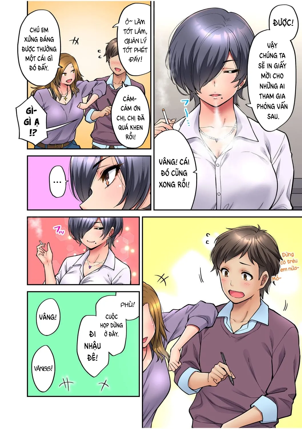 HentaiVN.net - Ảnh 8 - Làm tình với vị sếp say xỉn mà tôi ngưỡng mộ! [憧れの女上司と泥酔セックス!] - Chap 1: Tổng biên tập Kaoru Inui