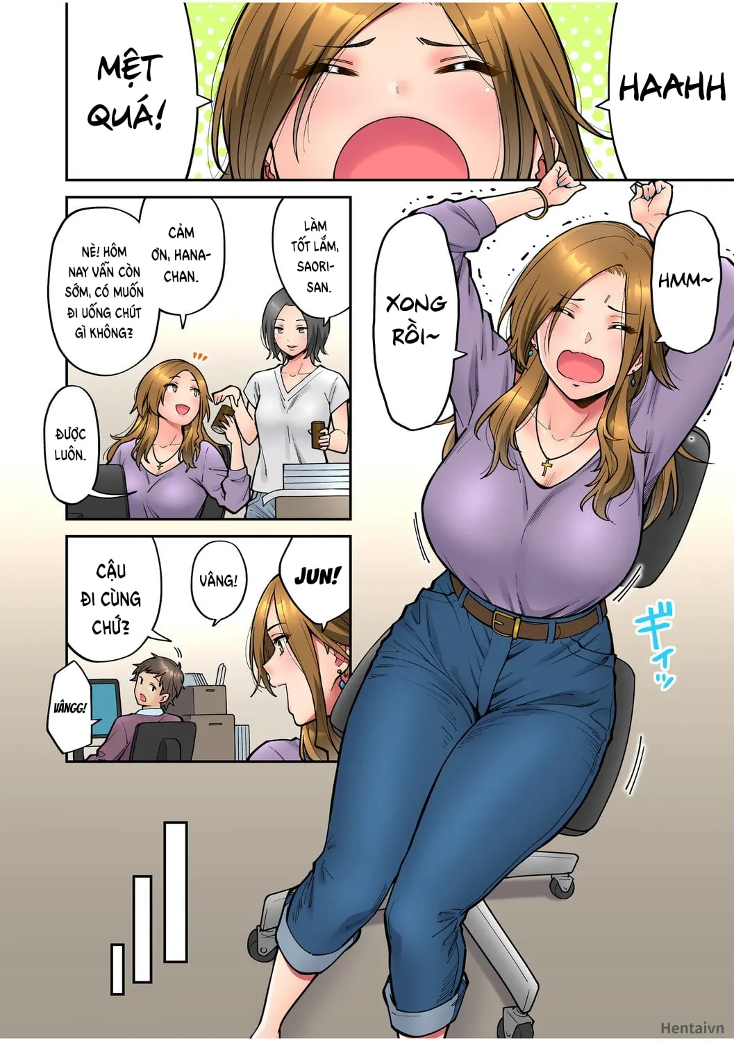 HentaiVN.net - Ảnh 4 - Làm tình với vị sếp say xỉn mà tôi ngưỡng mộ! [憧れの女上司と泥酔セックス!] - Chap 2: Phó biên tập Saori Tsugami
