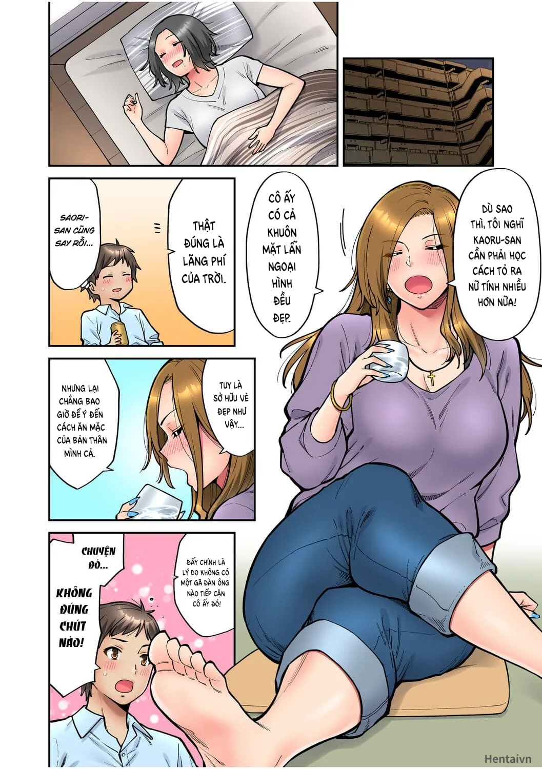 HentaiVN.net - Ảnh 8 - Làm tình với vị sếp say xỉn mà tôi ngưỡng mộ! [憧れの女上司と泥酔セックス!] - Chap 2: Phó biên tập Saori Tsugami