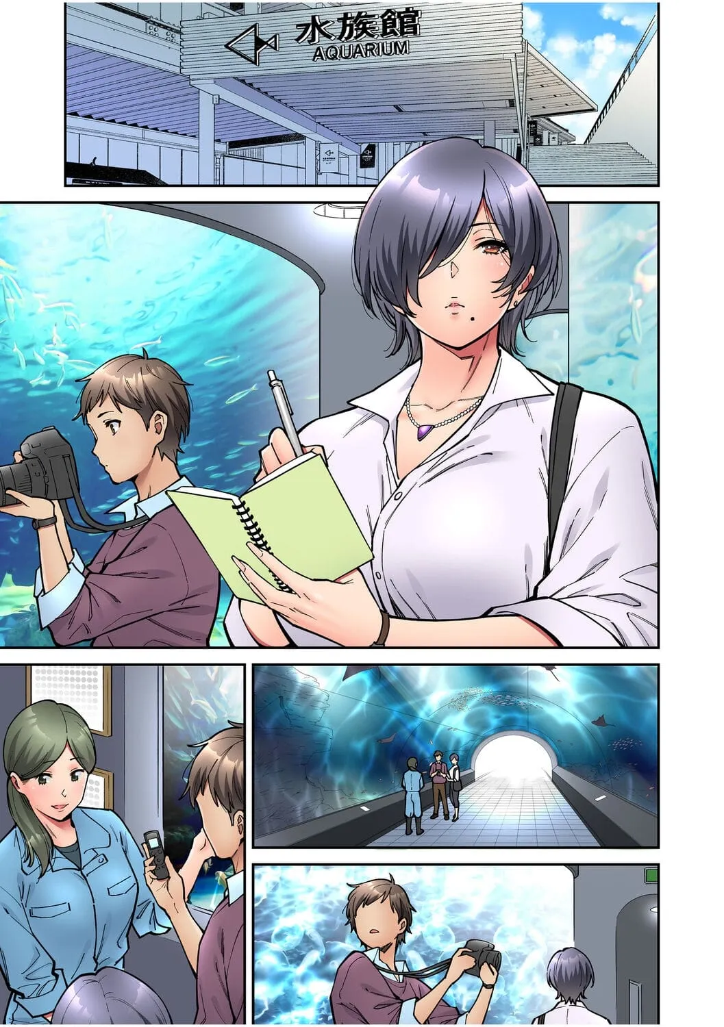 HentaiVN.net - Ảnh 4 - Làm tình với vị sếp say xỉn mà tôi ngưỡng mộ! [憧れの女上司と泥酔セックス!] - Chap 3: Suối nước nóng