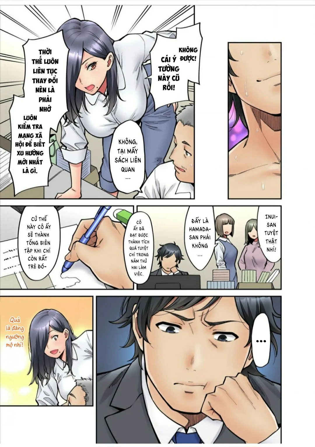 HentaiVN.net - Ảnh 21 - Làm tình với vị sếp say xỉn mà tôi ngưỡng mộ! [憧れの女上司と泥酔セックス!] - Chap 5: Quá khứ của Kaoru (Phần 2)
