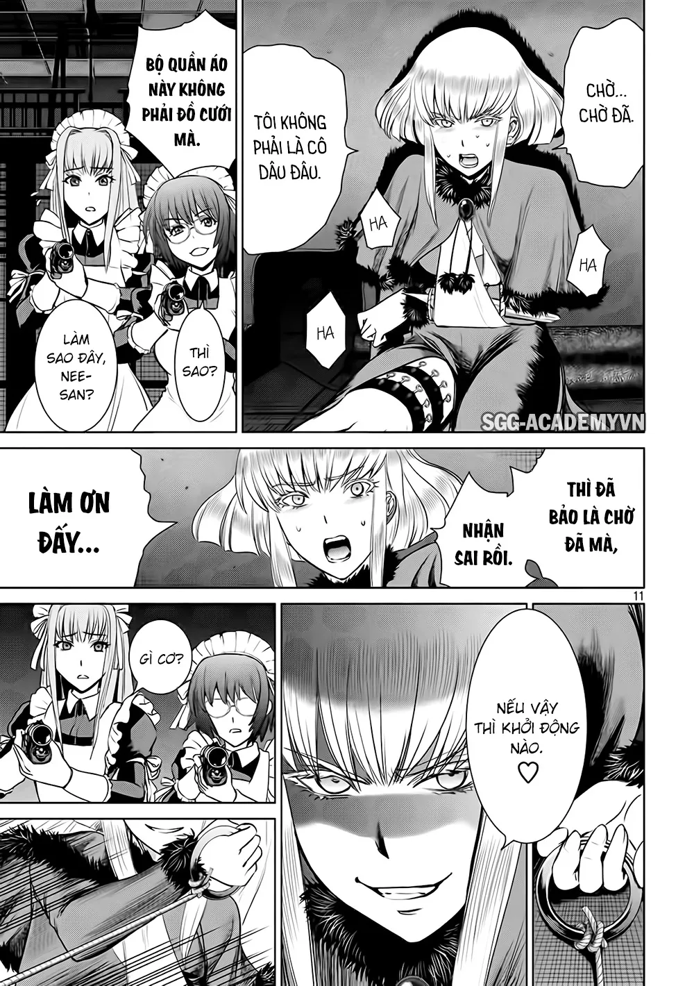 HentaiVN.net - Ảnh 14 - Satanophany - Chap 23: Cò súng nhắm đến của chị em sát thủ Doujima