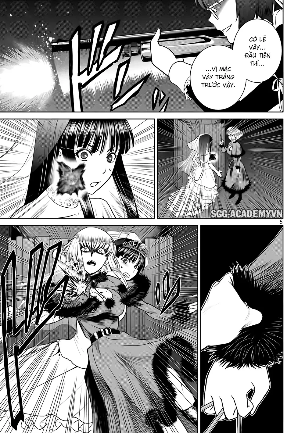 HentaiVN.net - Ảnh 8 - Satanophany - Chap 23: Cò súng nhắm đến của chị em sát thủ Doujima