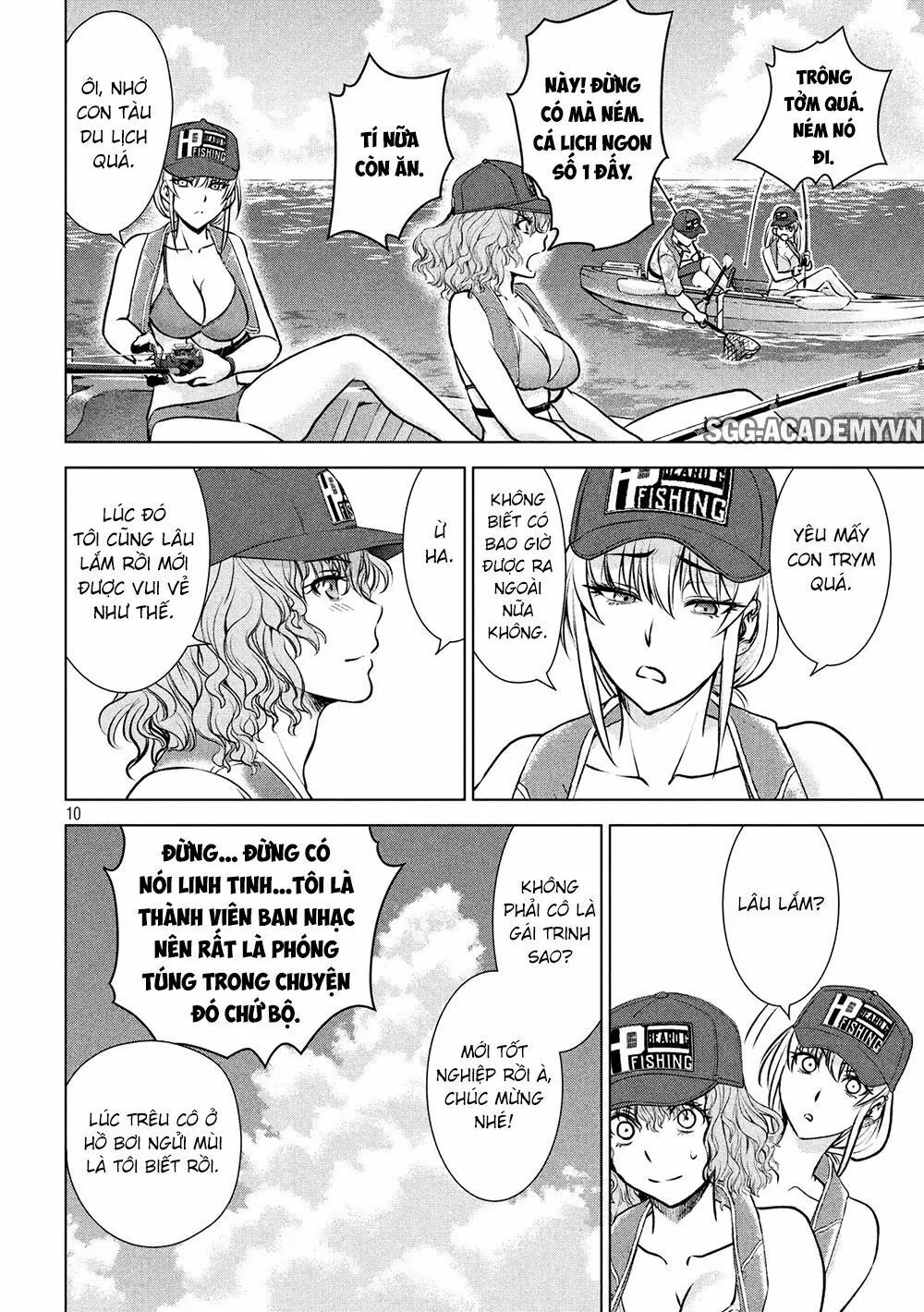 HentaiVN.net - Ảnh 11 - Satanophany - Chap 104: Câu cá trên thuyền Kayak