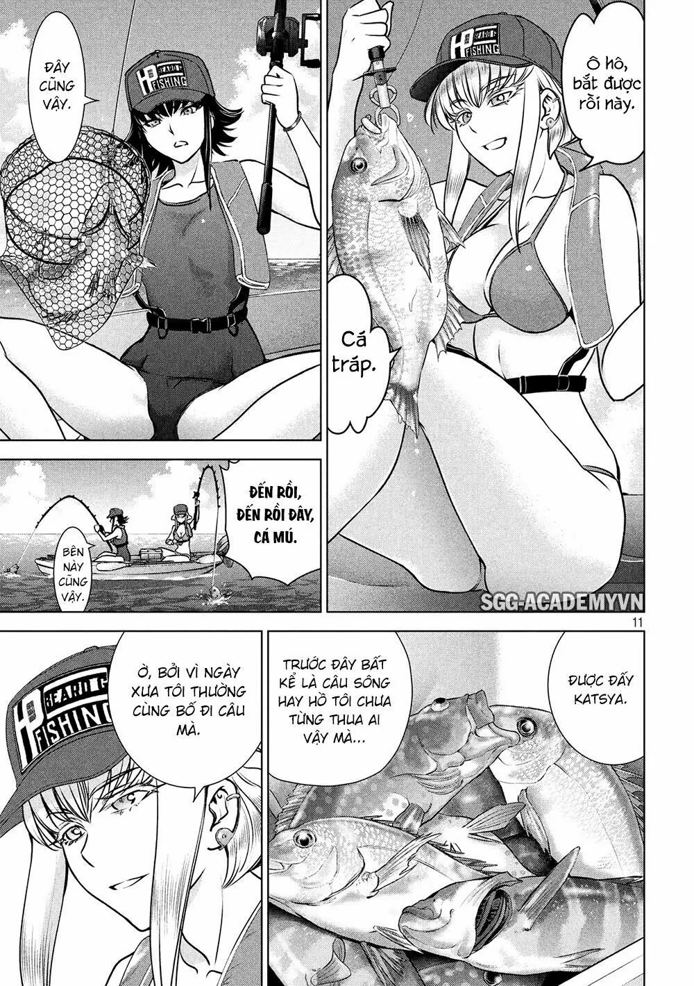 HentaiVN.net - Ảnh 12 - Satanophany - Chap 104: Câu cá trên thuyền Kayak
