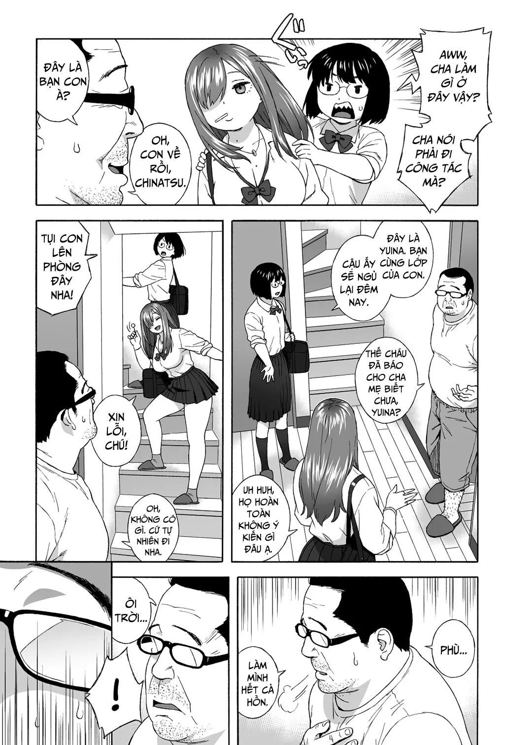 HentaiVN.net - Ảnh 7 - Bạn con gái quyến rũ tôi [Musume No Tomodachi Ga Yuuwaku Suru; My Daughter's Friend Is Seducing Me] - Chap 1