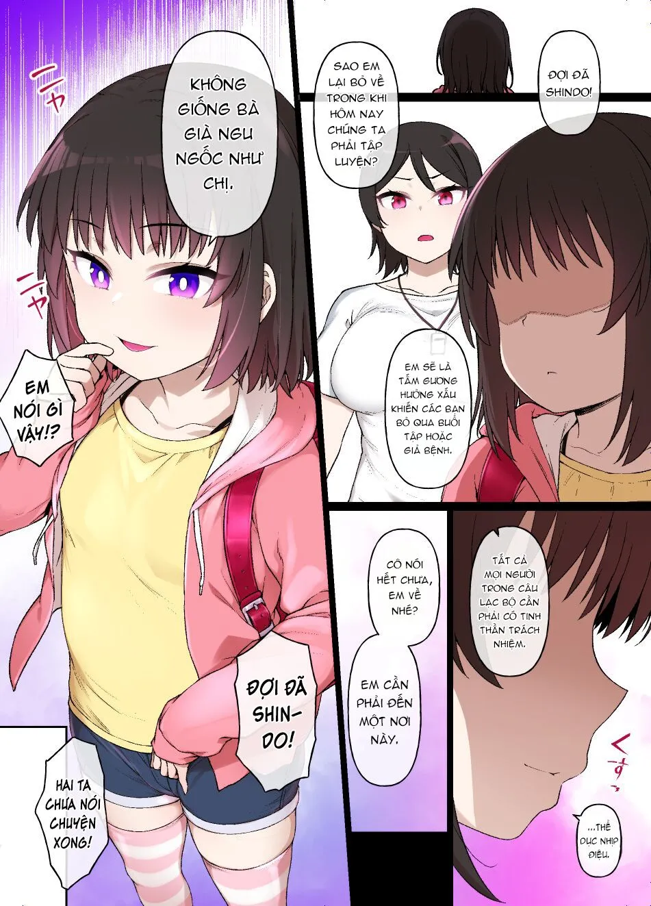 HentaiVN.net - Ảnh 9 - Cô bé tập thể dục nhịp điệu và ông thầy trung niên [Gymnastics Girl Becomes Masochistic Slut Who Loves Her Middle-Aged Instructor] - Oneshot