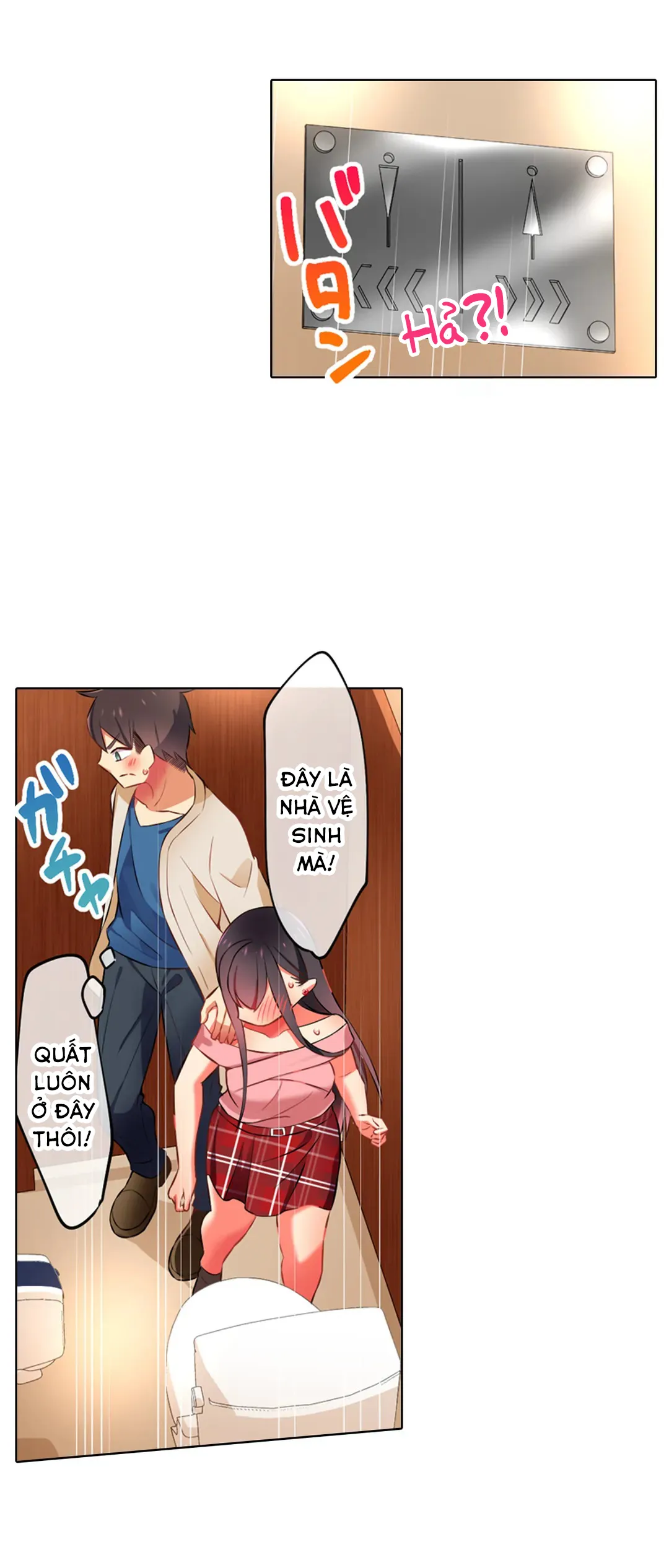 HentaiVN.net - Ảnh 3 - Chơi cháu gái tại bữa tiệc đồ ngủ! - Chap 24: Chơi cháu gái trong... nhà vệ sinh?!