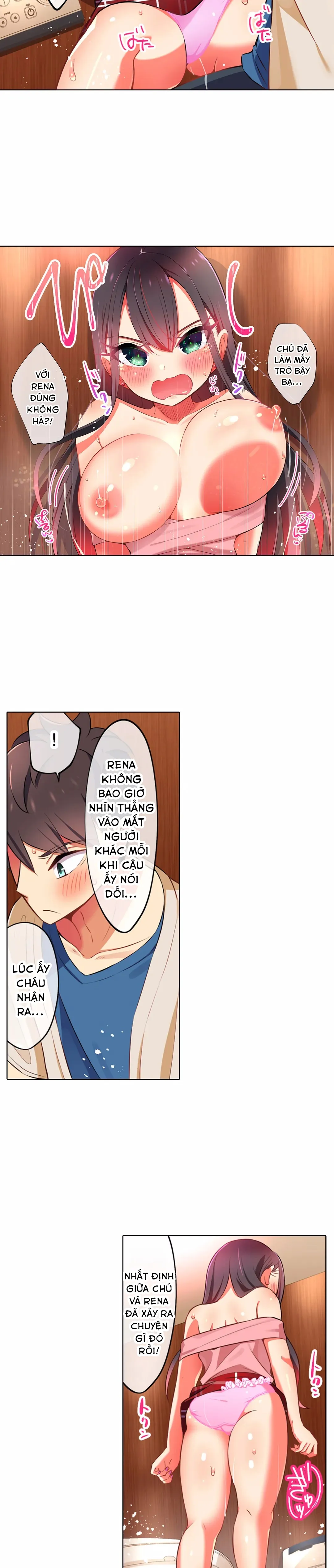 HentaiVN.net - Ảnh 7 - Chơi cháu gái tại bữa tiệc đồ ngủ! - Chap 24: Chơi cháu gái trong... nhà vệ sinh?!