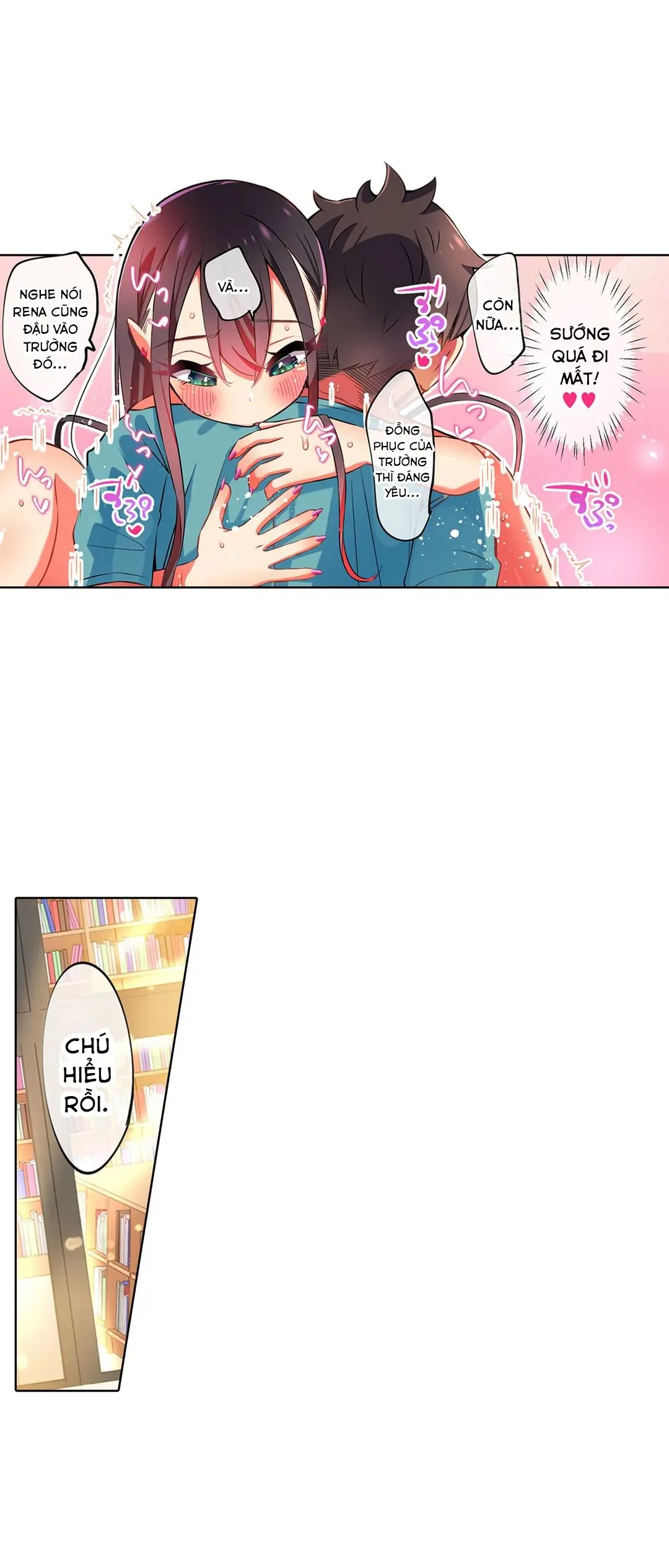 HentaiVN.net - Ảnh 13 - Chơi cháu gái tại bữa tiệc đồ ngủ! - Chap 30: ...Thư viện?!