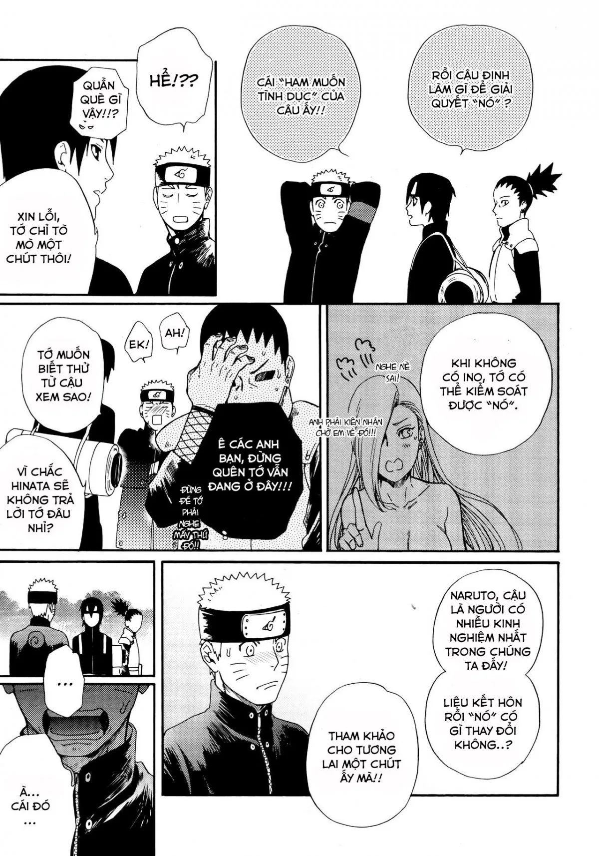 HentaiVN.net - Ảnh 9 - Đừng cố gồng mình nữa, hãy ôm em đi!(Naruto) [Tsuyo Gari, Dakishimete (Naruto)] - Oneshot
