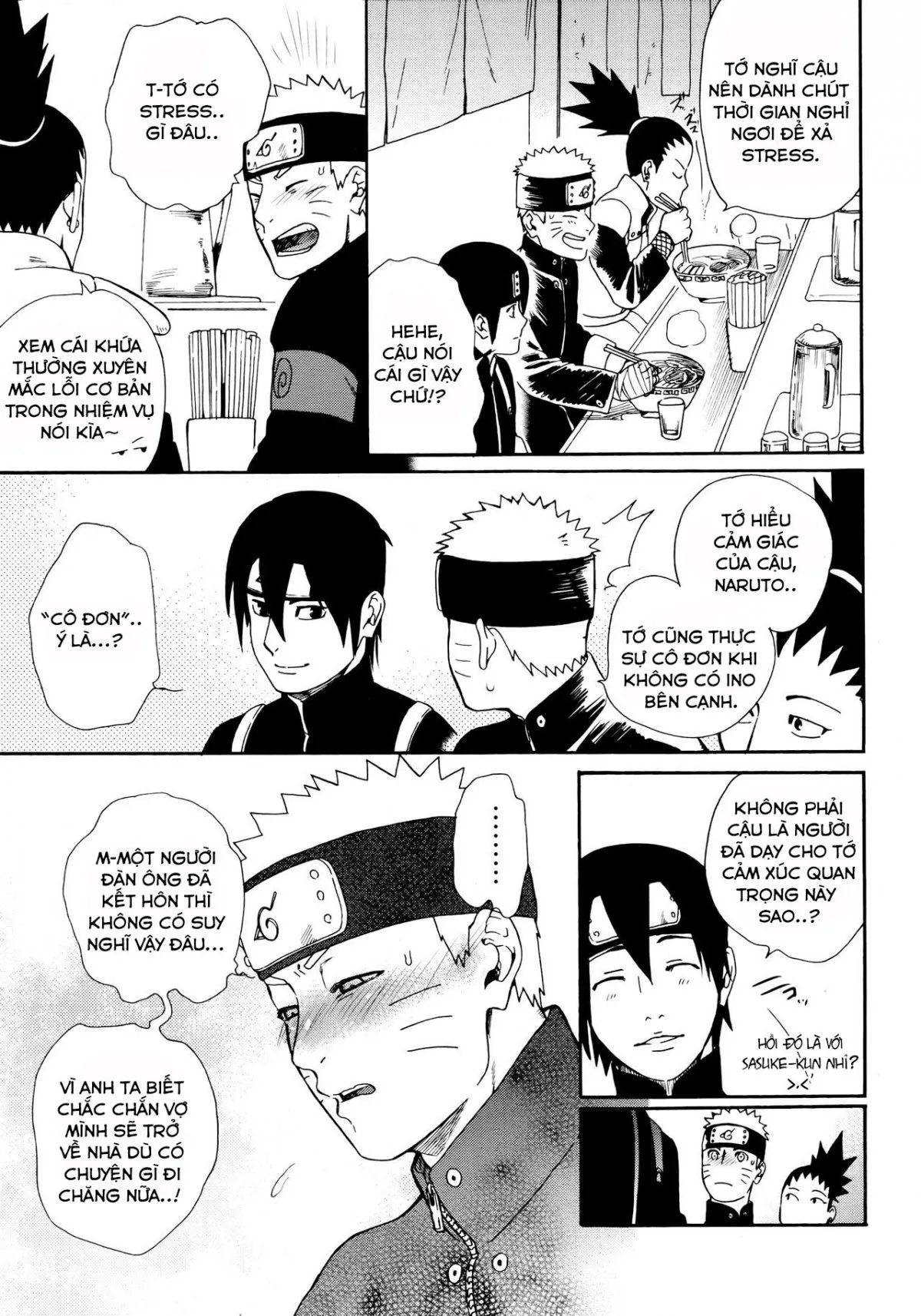 HentaiVN.net - Ảnh 15 - Đừng cố gồng mình nữa, hãy ôm em đi!(Naruto) [Tsuyo Gari, Dakishimete (Naruto)] - Oneshot