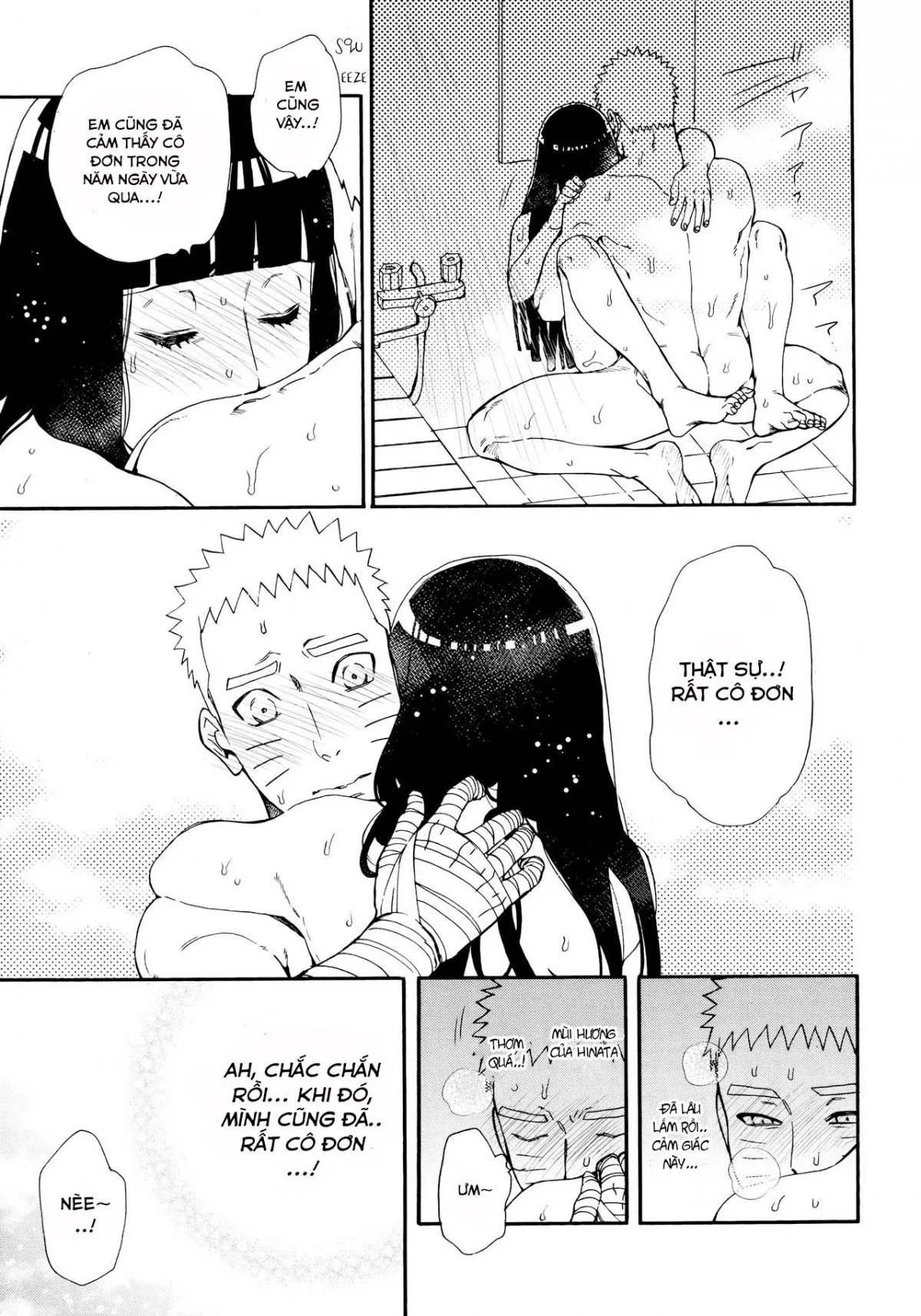 HentaiVN.net - Ảnh 29 - Đừng cố gồng mình nữa, hãy ôm em đi!(Naruto) [Tsuyo Gari, Dakishimete (Naruto)] - Oneshot