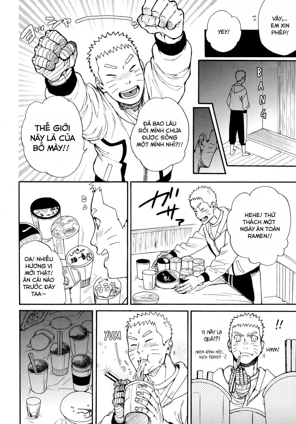 HentaiVN.net - Ảnh 6 - Đừng cố gồng mình nữa, hãy ôm em đi!(Naruto) [Tsuyo Gari, Dakishimete (Naruto)] - Oneshot