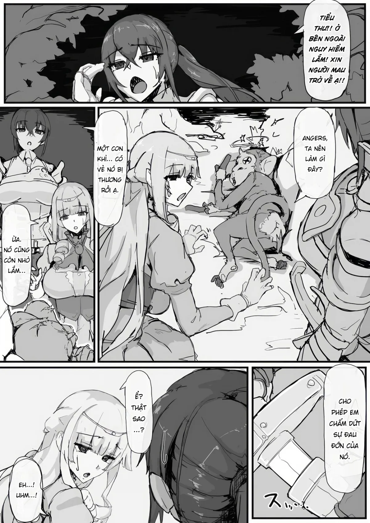 HentaiVN.net - Ảnh 3 - Tiểu thư và con khỉ may mắn. [Ojousama to Nemuri Saru] - Chap 1