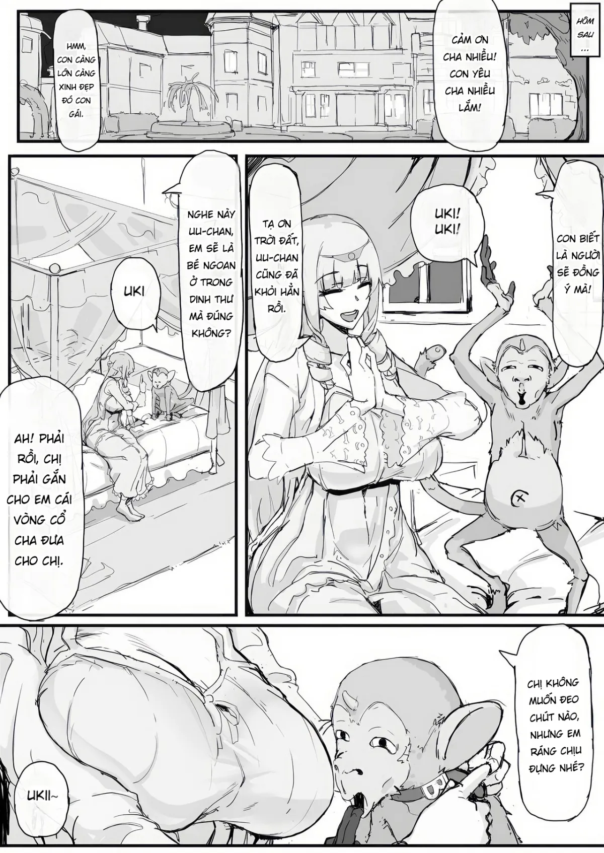 HentaiVN.net - Ảnh 5 - Tiểu thư và con khỉ may mắn. [Ojousama to Nemuri Saru] - Chap 1