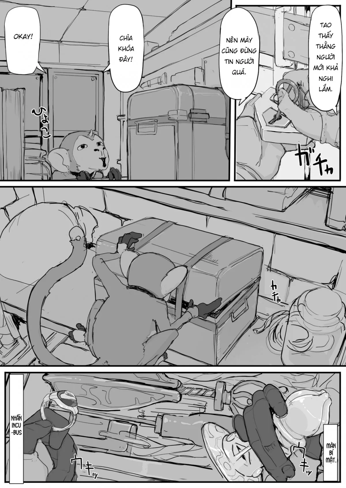 HentaiVN.net - Ảnh 3 - Tiểu thư và con khỉ may mắn. [Ojousama to Nemuri Saru] - Chap 3