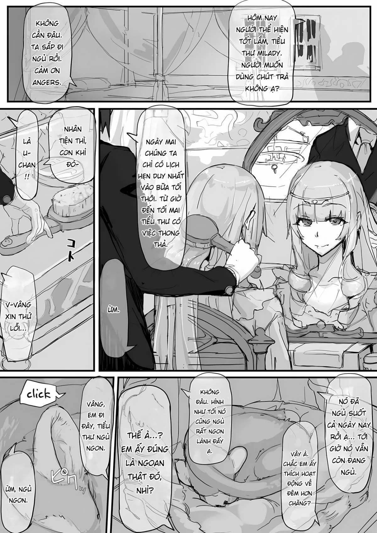 HentaiVN.net - Ảnh 4 - Tiểu thư và con khỉ may mắn. [Ojousama to Nemuri Saru] - Chap 3