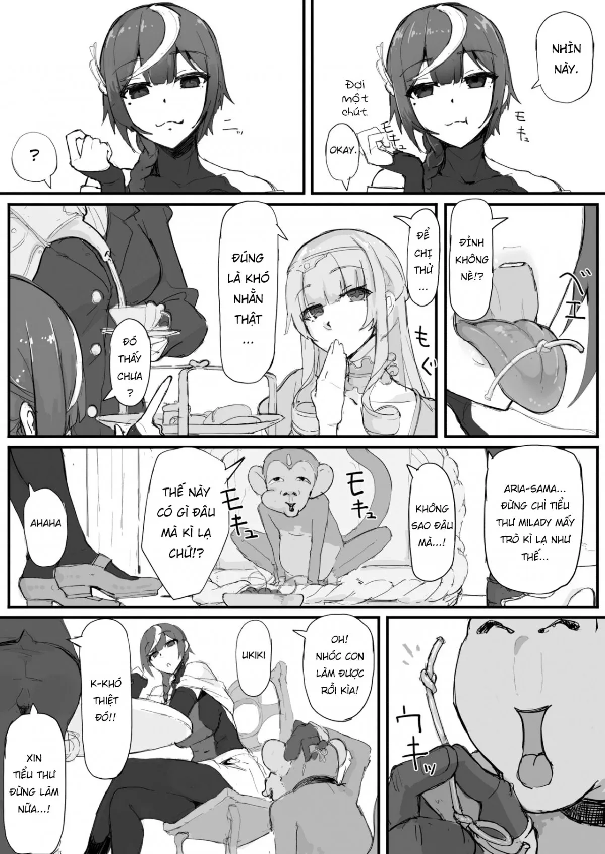 HentaiVN.net - Ảnh 3 - Tiểu thư và con khỉ may mắn. [Ojousama to Nemuri Saru] - Chap 4