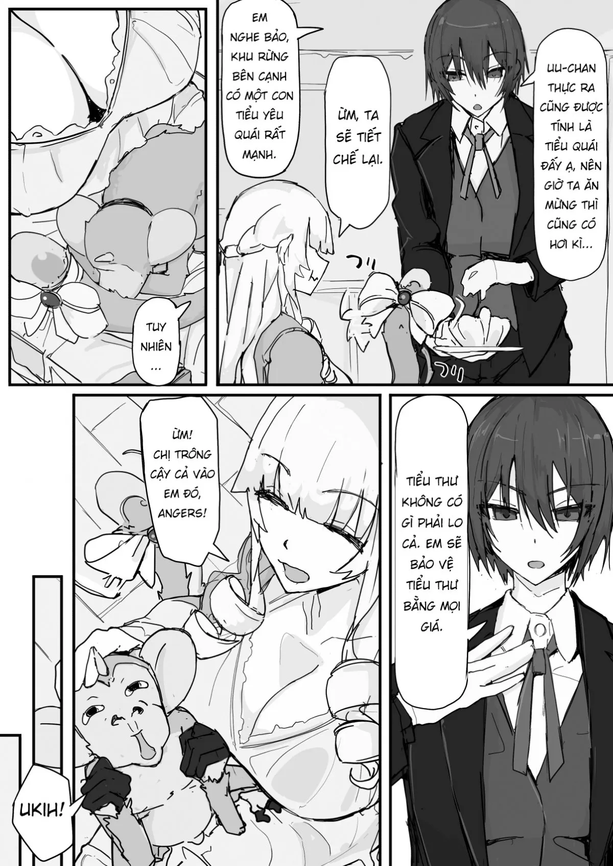 HentaiVN.net - Ảnh 3 - Tiểu thư và con khỉ may mắn. [Ojousama to Nemuri Saru] - Chap 6+7