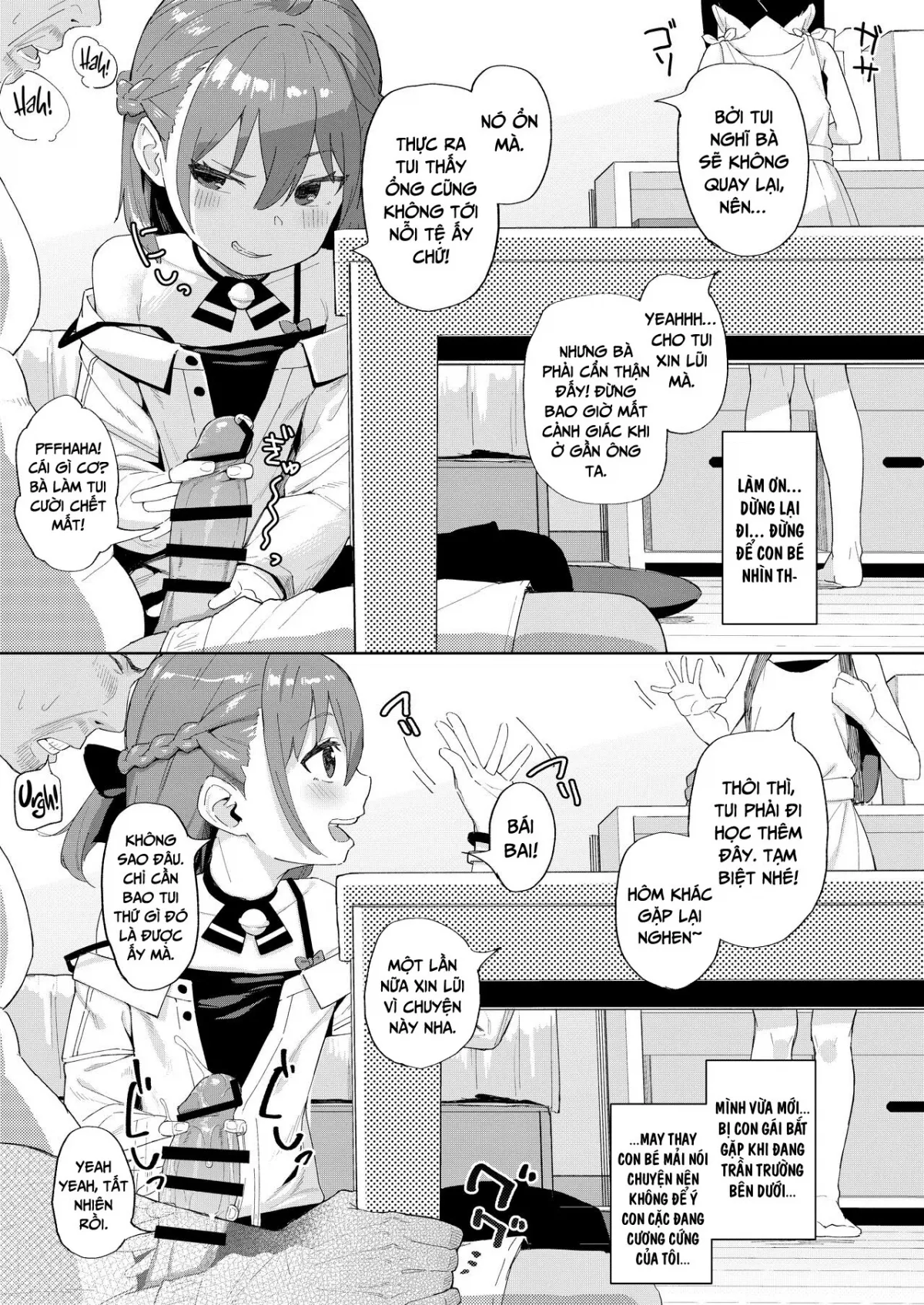 HentaiVN.net - Ảnh 9 - Tôi bị ăn hiếp bởi một con nhãi ranh là bạn của con gái mình [I Was Raped by a Little Brat Who's Friends With My Daughter] - Chap 1