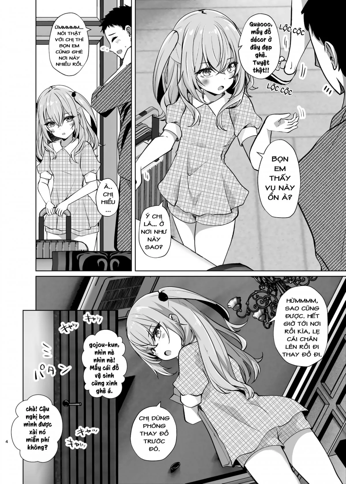HentaiVN.net - Ảnh 5 - Chịch nhau tưng bừng với hai Cosplayer xinh đẹp ở khách sạn tình yêu! [Hokomi 0 Yen Layer Futari Tsukiai, ホ込み0円レイヤー2人付き] - Chap 1: Tẩm quất Marin và Inui