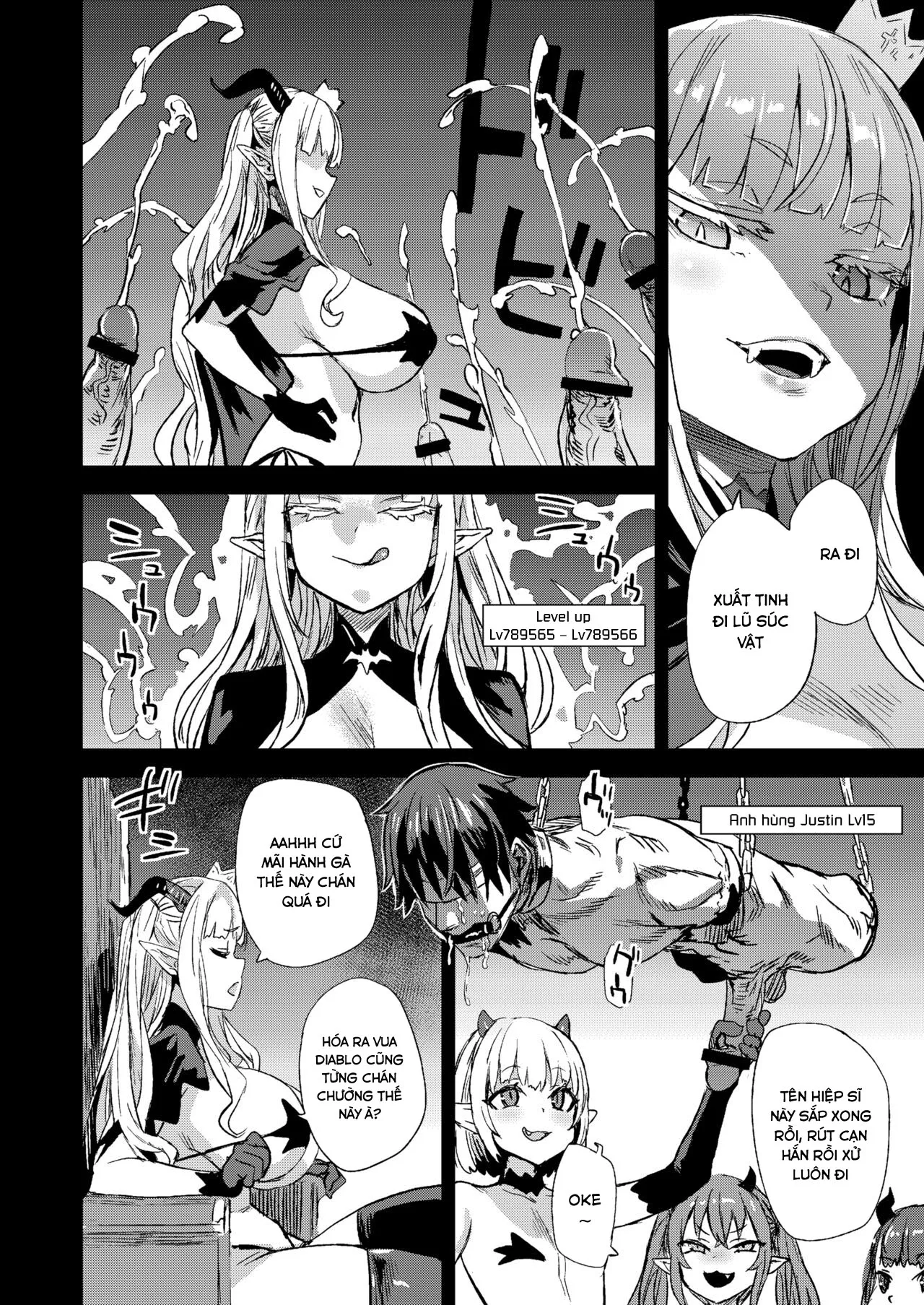 HentaiVN.net - Ảnh 6 - Succubus Joou vs Zako Goblin [サキュバス女王vs雑魚ゴブリン] - Chap 1
