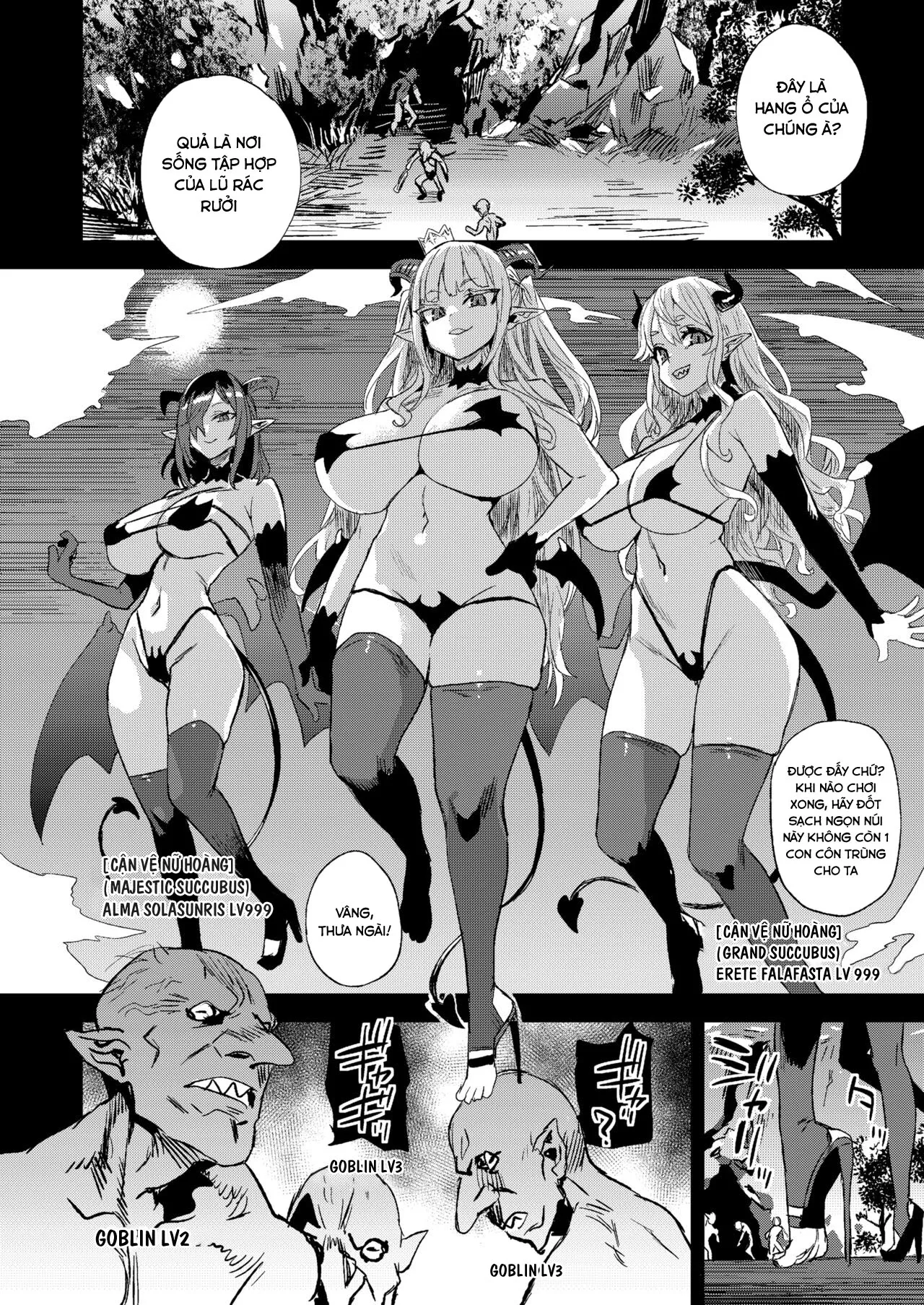 HentaiVN.net - Ảnh 8 - Succubus Joou vs Zako Goblin [サキュバス女王vs雑魚ゴブリン] - Chap 1