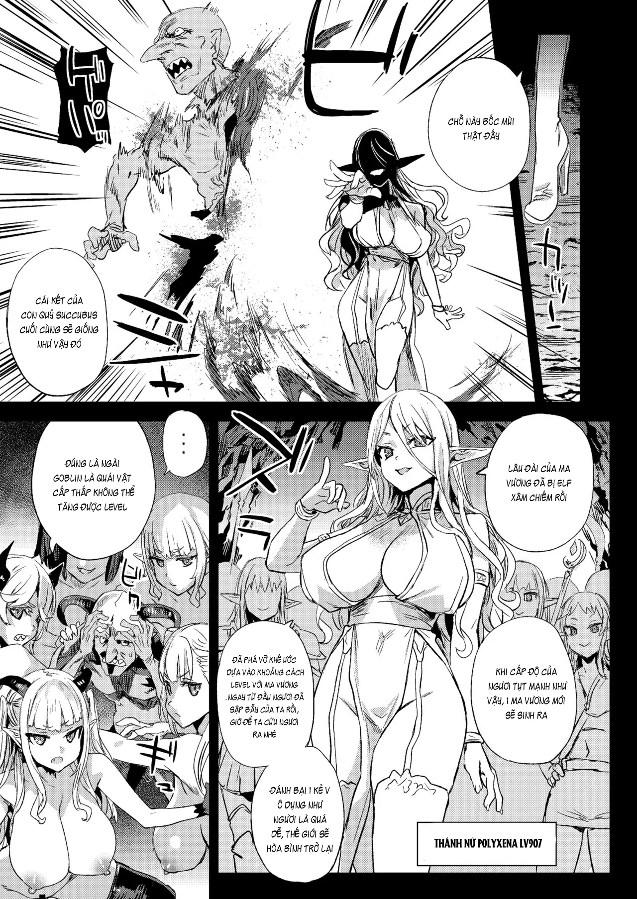 HentaiVN.net - Ảnh 25 - Succubus Joou vs Zako Goblin [サキュバス女王vs雑魚ゴブリン] - Chap 2
