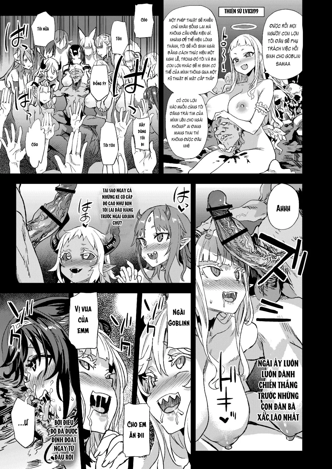 HentaiVN.net - Ảnh 29 - Succubus Joou vs Zako Goblin [サキュバス女王vs雑魚ゴブリン] - Chap 2