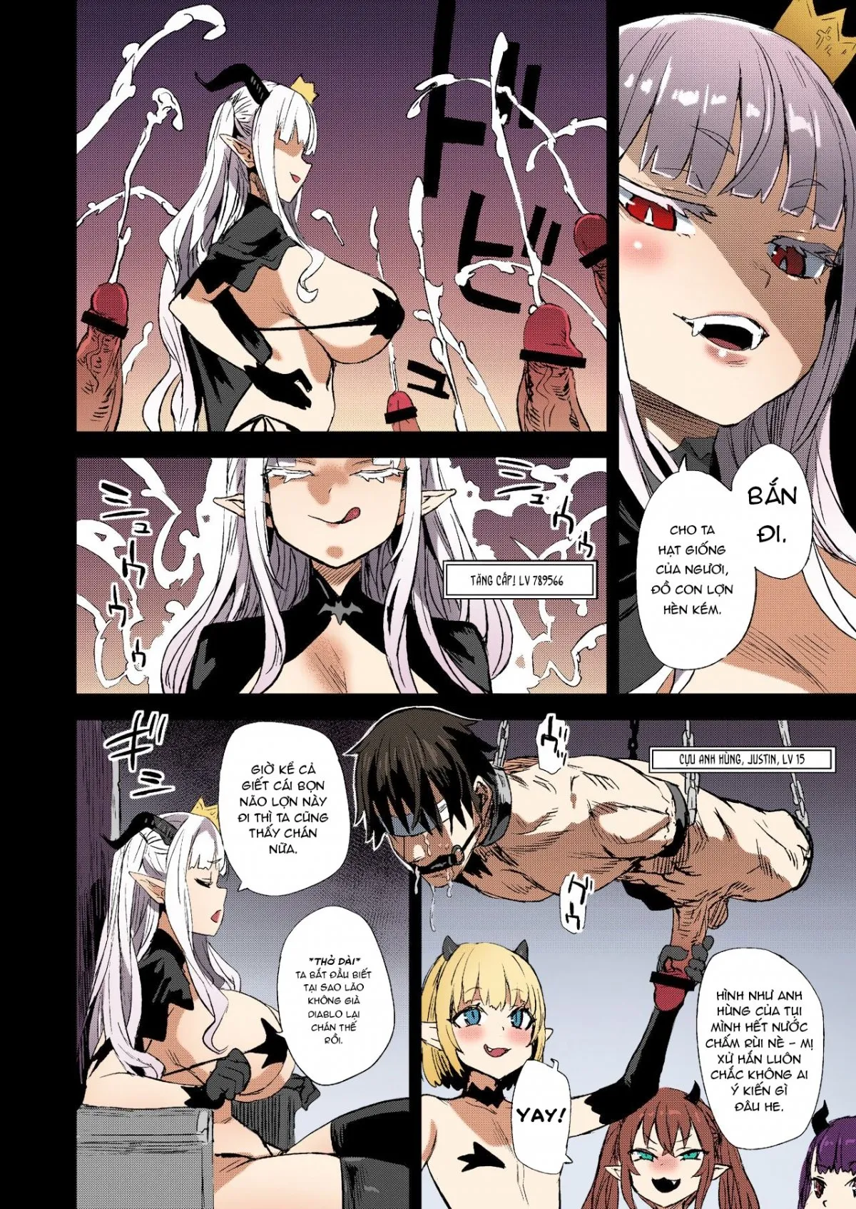 HentaiVN.net - Ảnh 7 - Succubus Joou vs Zako Goblin [サキュバス女王vs雑魚ゴブリン] - Bản màu: Chap 1.