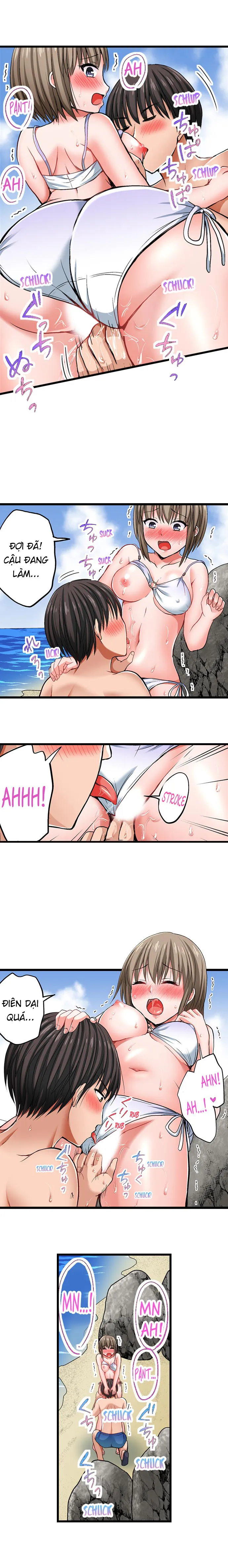 HentaiVN.net - Ảnh 8 - Trả thù kẻ bắt nạt bằng cách lếu lều [Bullied Boy’s Tongue Revenge] - Chapter 11: Lếu lều ở bãi biển