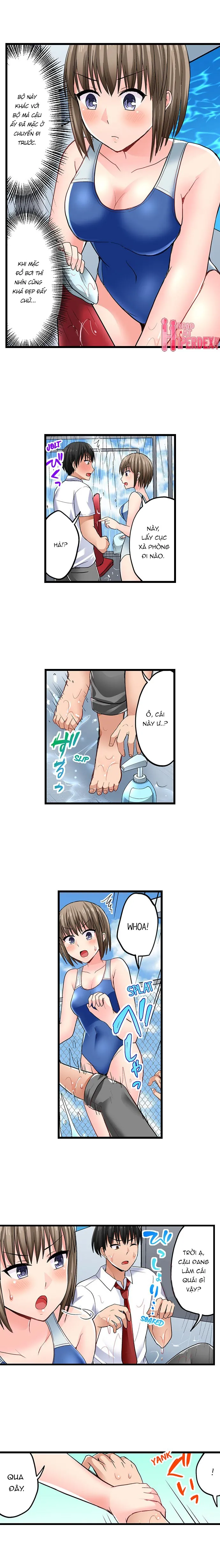 HentaiVN.net - Ảnh 8 - Trả thù kẻ bắt nạt bằng cách lếu lều [Bullied Boy’s Tongue Revenge] - Chap 46: Chuyện tình hồ bơi