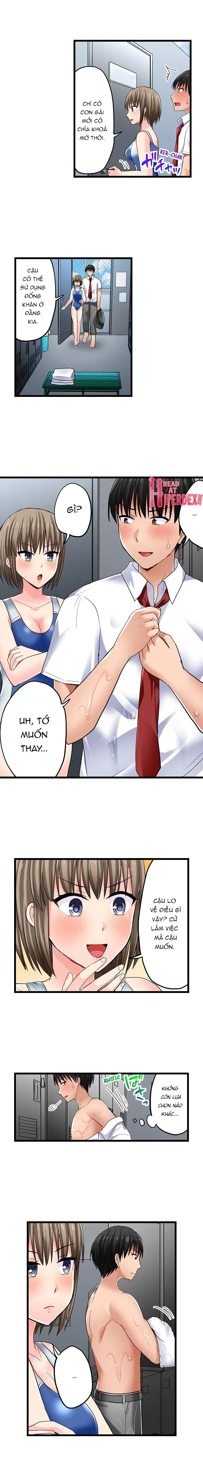 HentaiVN.net - Ảnh 9 - Trả thù kẻ bắt nạt bằng cách lếu lều [Bullied Boy’s Tongue Revenge] - Chap 46: Chuyện tình hồ bơi