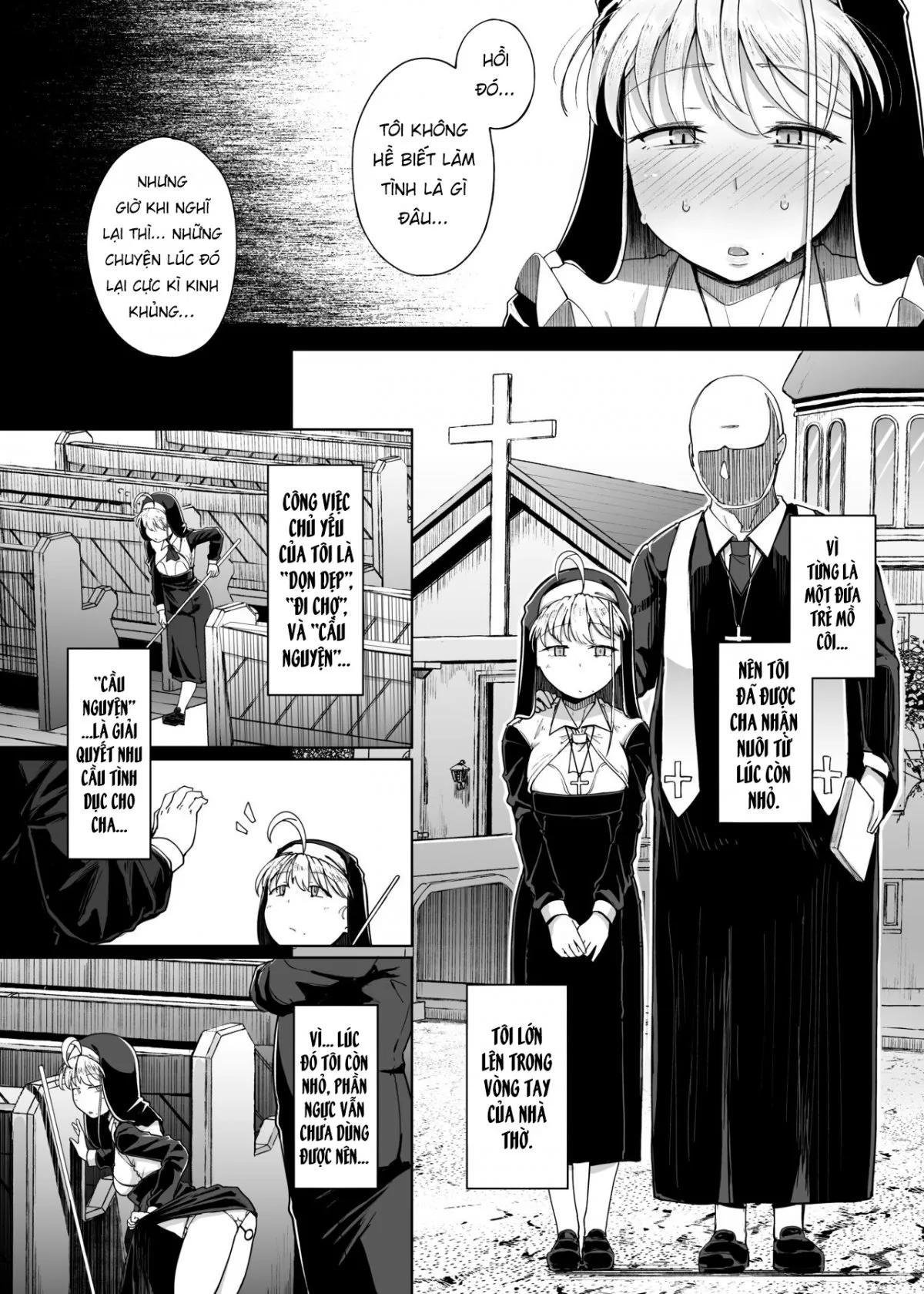 HentaiVN.net - Ảnh 10 - Buồng xưng tội [Confession Hole] - Chap 4