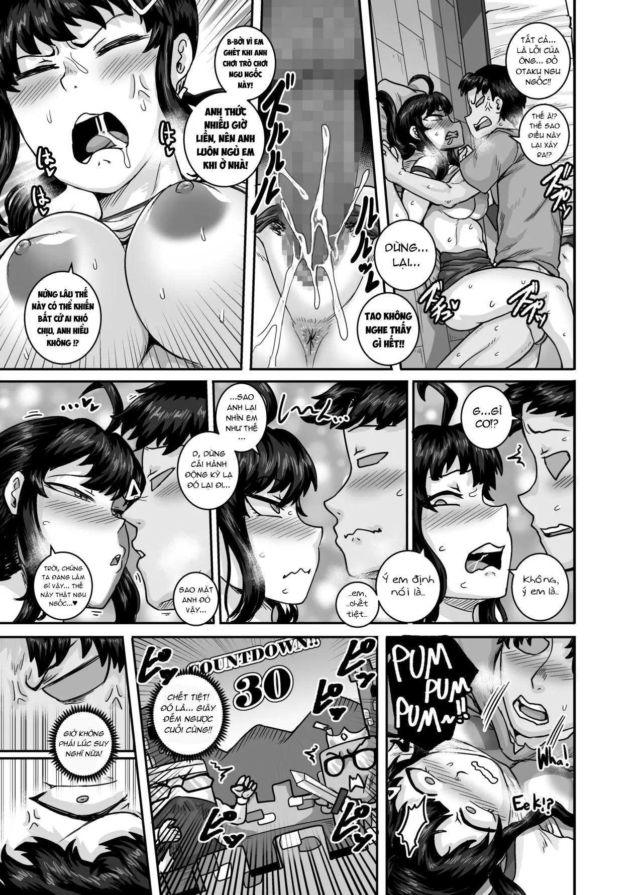 HentaiVN.net - Ảnh 15 - Dạy Dỗ Con Em Láo Lòn Bằng Con Cá Chà Bặc - Vol 2 [Annoying (Step) Sister Needs to be Scolded!! Two~ ; Mukatsuku Imouto wa Chanto Shikaranakucha!! 2] - Chap 1 - Vì game mà ae phang nhau