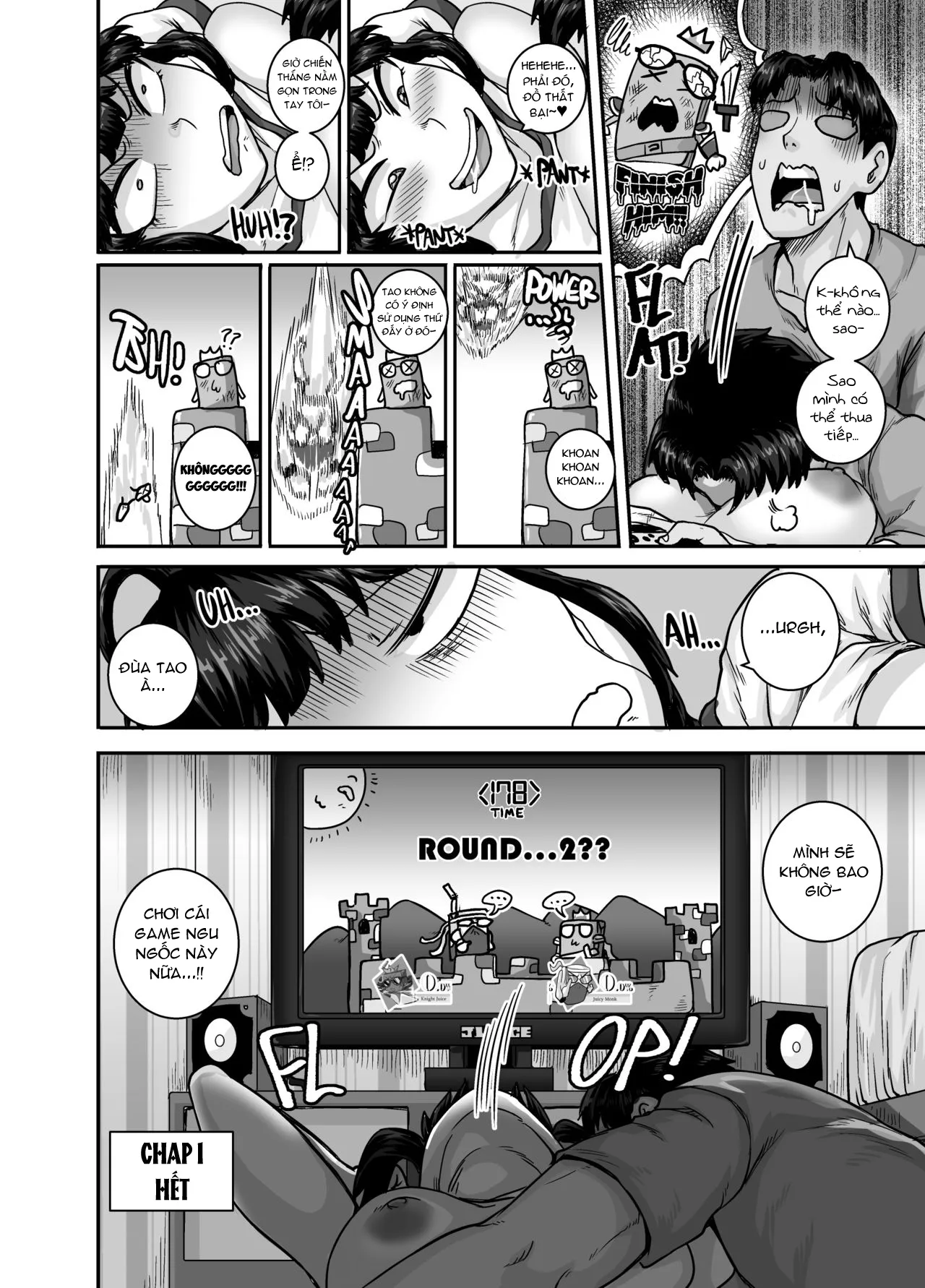 HentaiVN.net - Ảnh 18 - Dạy Dỗ Con Em Láo Lòn Bằng Con Cá Chà Bặc - Vol 2 [Annoying (Step) Sister Needs to be Scolded!! Two~ ; Mukatsuku Imouto wa Chanto Shikaranakucha!! 2] - Chap 1 - Vì game mà ae phang nhau