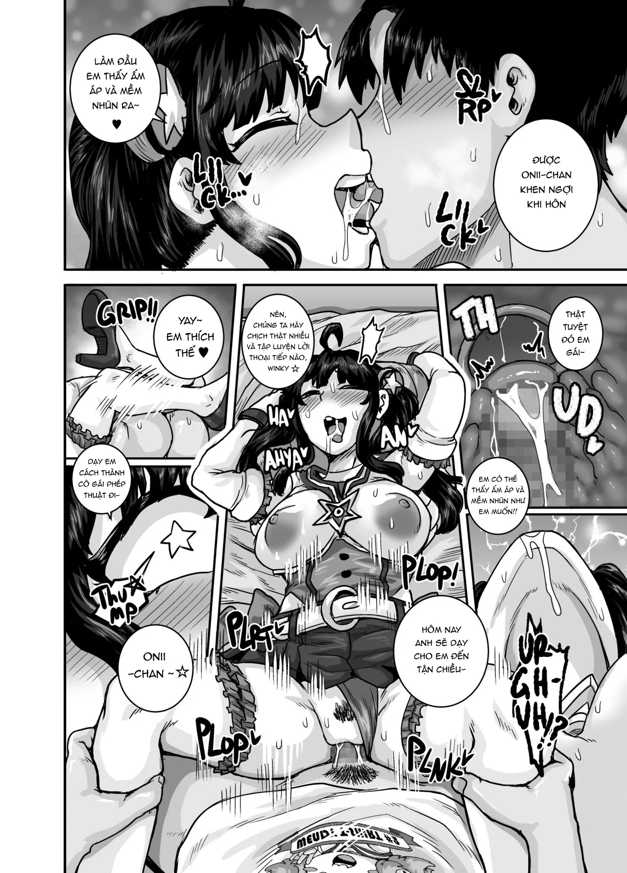 HentaiVN.net - Ảnh 19 - Dạy Dỗ Con Em Láo Lòn Bằng Con Cá Chà Bặc - Vol 2 [Annoying (Step) Sister Needs to be Scolded!! Two~ ; Mukatsuku Imouto wa Chanto Shikaranakucha!! 2] - Chap 2 - Phang em gái phép thuật