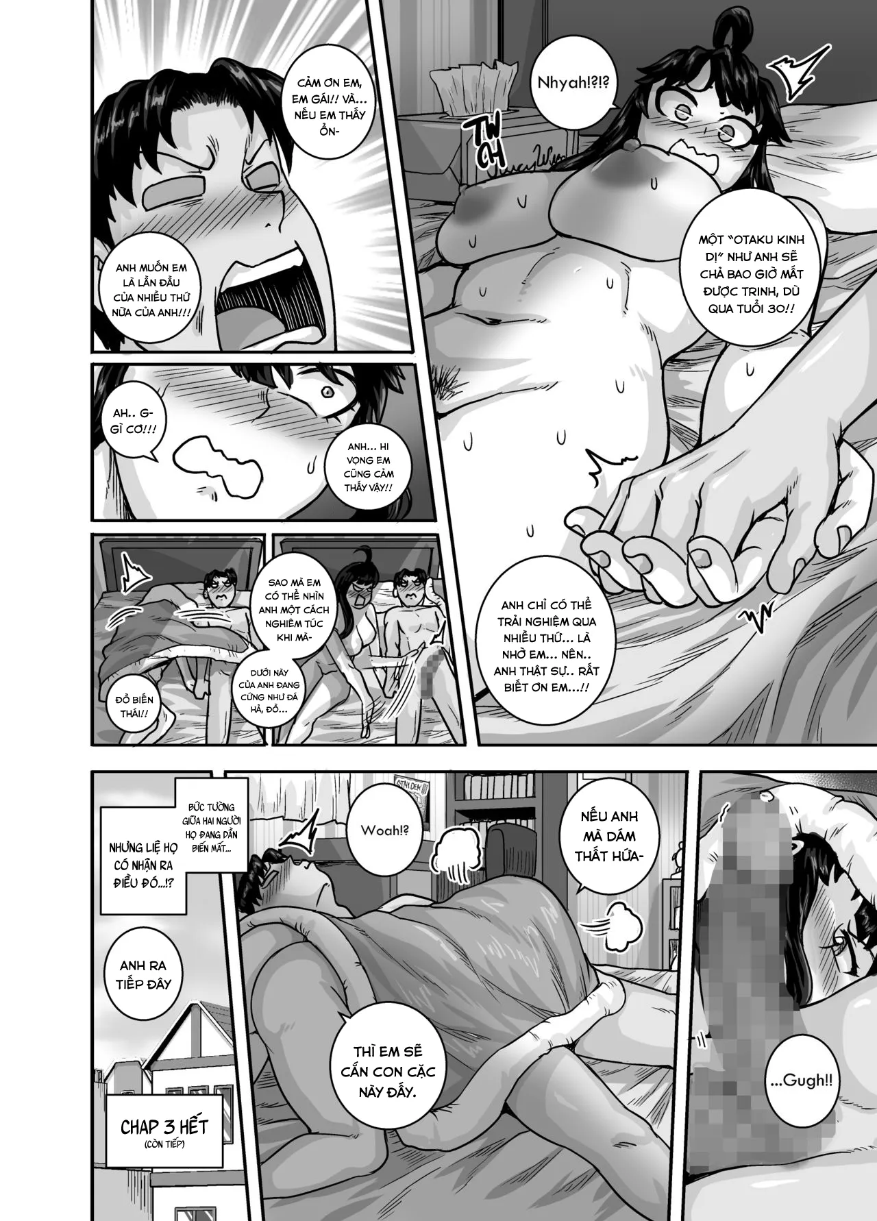 HentaiVN.net - Ảnh 30 - Dạy Dỗ Con Em Láo Lòn Bằng Con Cá Chà Bặc - Vol 2 [Annoying (Step) Sister Needs to be Scolded!! Two~ ; Mukatsuku Imouto wa Chanto Shikaranakucha!! 2] - Chap 3 - Cãi nhau và đình chiến