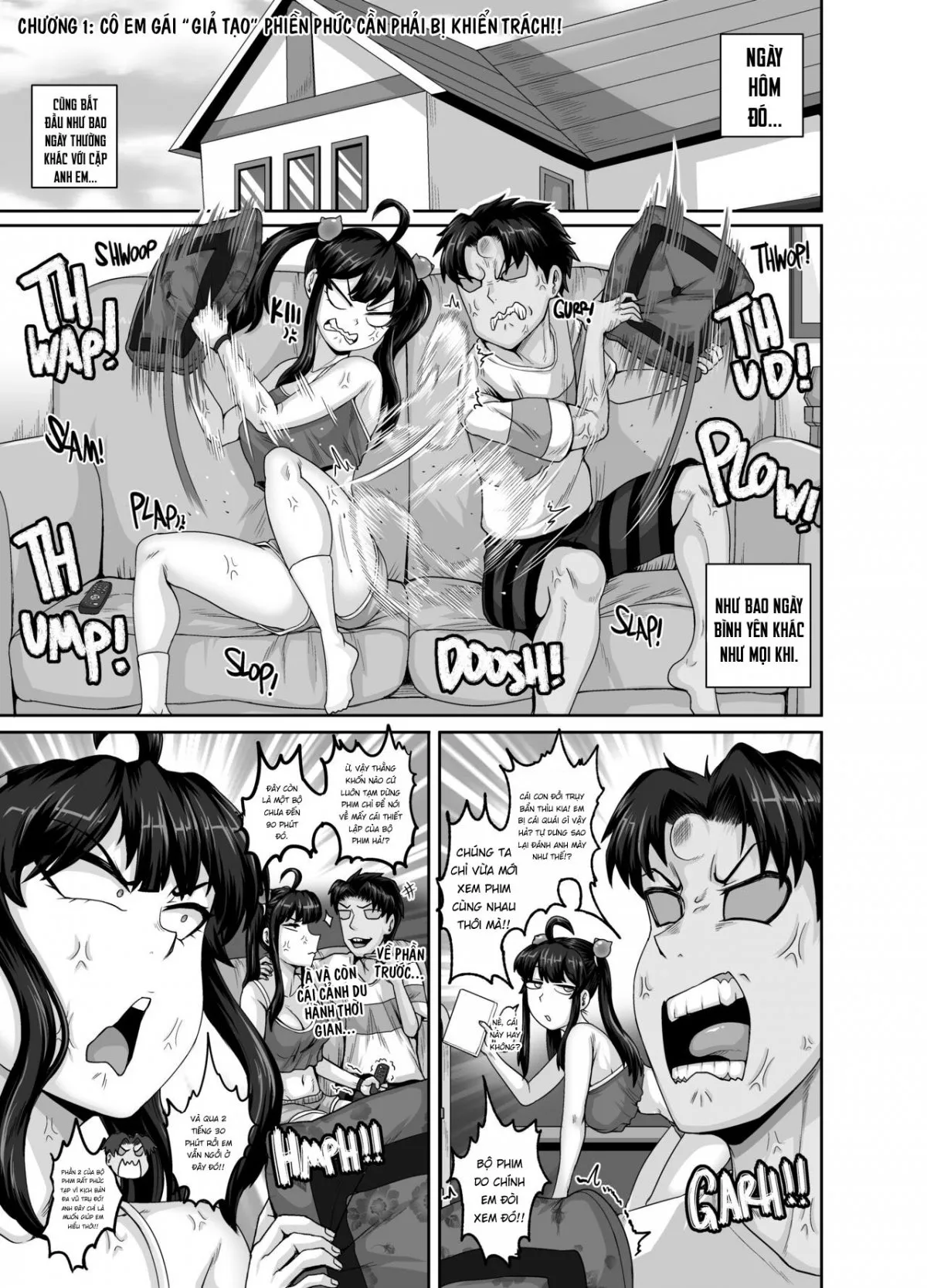 HentaiVN.net - Ảnh 15 - Dạy Dỗ Con Em Láo Lòn Bằng Con Cá Chà Bặc - Vol 2 [Annoying (Step) Sister Needs to be Scolded!! Two~ ; Mukatsuku Imouto wa Chanto Shikaranakucha!! 2] - Phần 3 - Chap 1