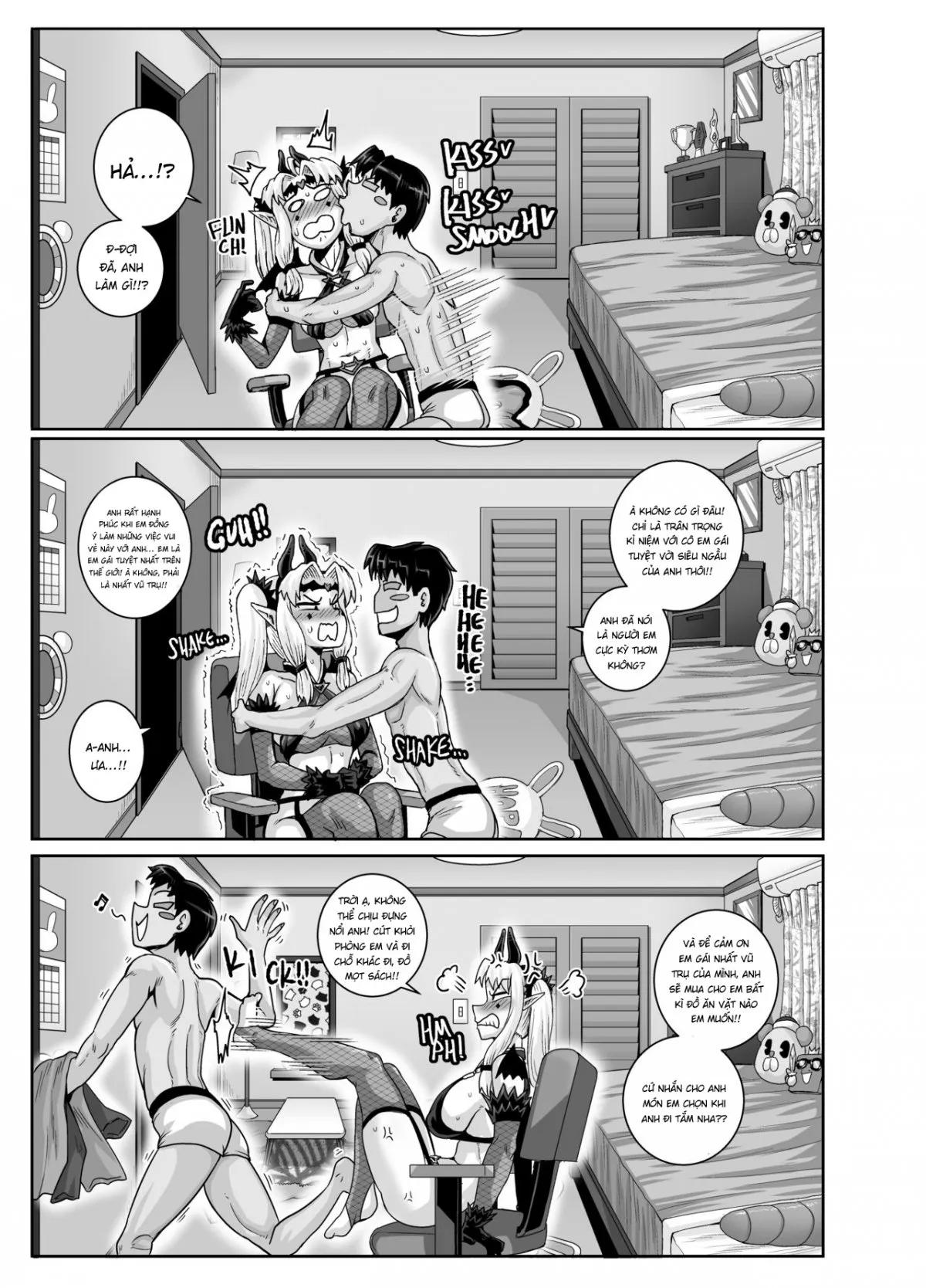 HentaiVN.net - Ảnh 11 - Dạy Dỗ Con Em Láo Lòn Bằng Con Cá Chà Bặc - Vol 2 [Annoying (Step) Sister Needs to be Scolded!! Two~ ; Mukatsuku Imouto wa Chanto Shikaranakucha!! 2] - Phần 3 - Chap 3