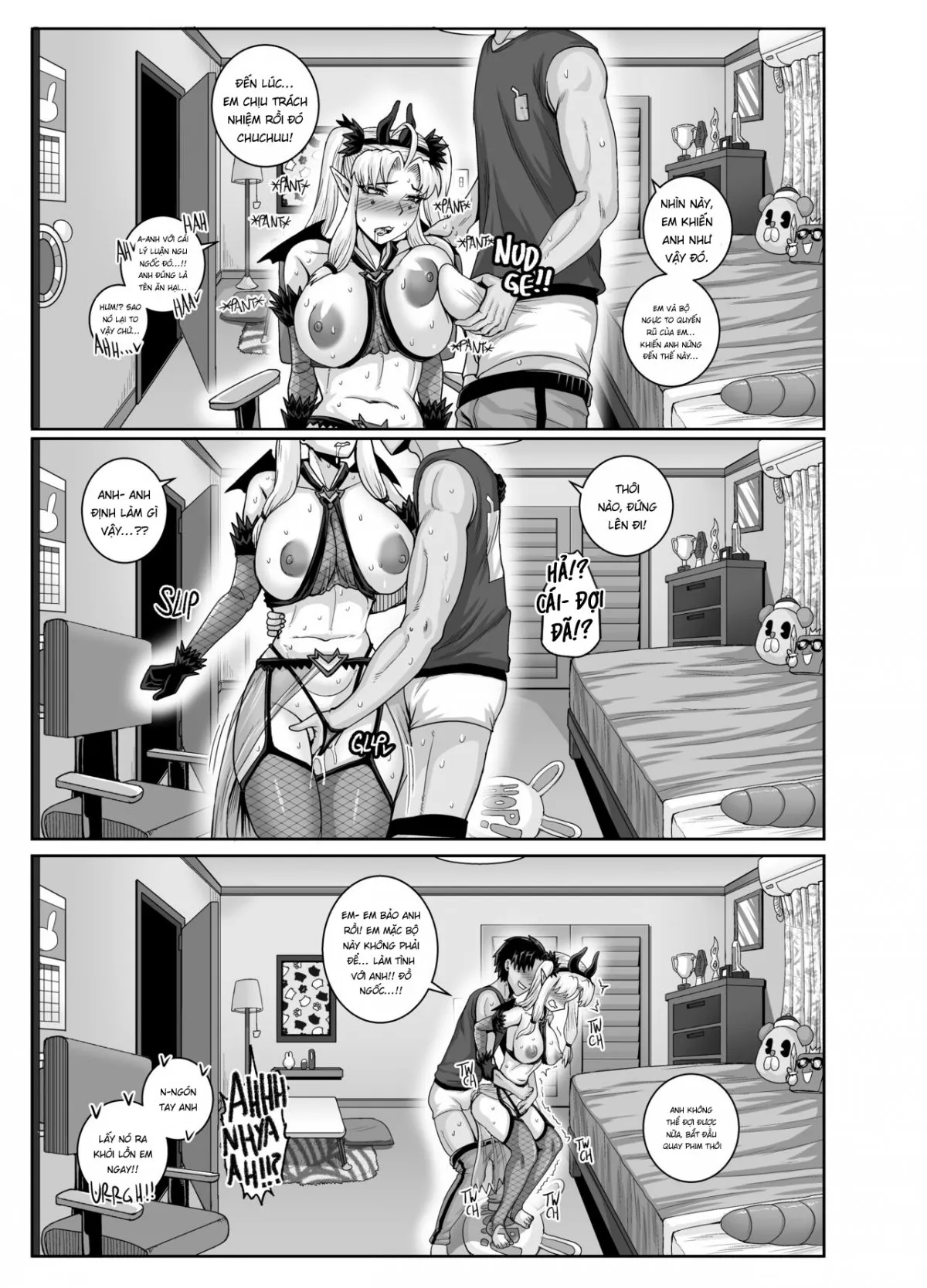 HentaiVN.net - Ảnh 3 - Dạy Dỗ Con Em Láo Lòn Bằng Con Cá Chà Bặc - Vol 2 [Annoying (Step) Sister Needs to be Scolded!! Two~ ; Mukatsuku Imouto wa Chanto Shikaranakucha!! 2] - Phần 3 - Chap 3