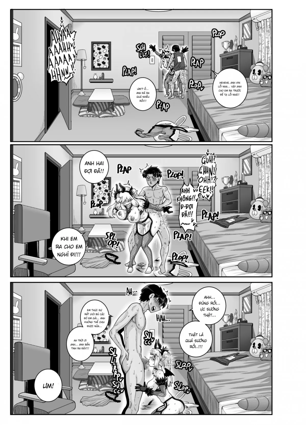 HentaiVN.net - Ảnh 8 - Dạy Dỗ Con Em Láo Lòn Bằng Con Cá Chà Bặc - Vol 2 [Annoying (Step) Sister Needs to be Scolded!! Two~ ; Mukatsuku Imouto wa Chanto Shikaranakucha!! 2] - Phần 3 - Chap 3
