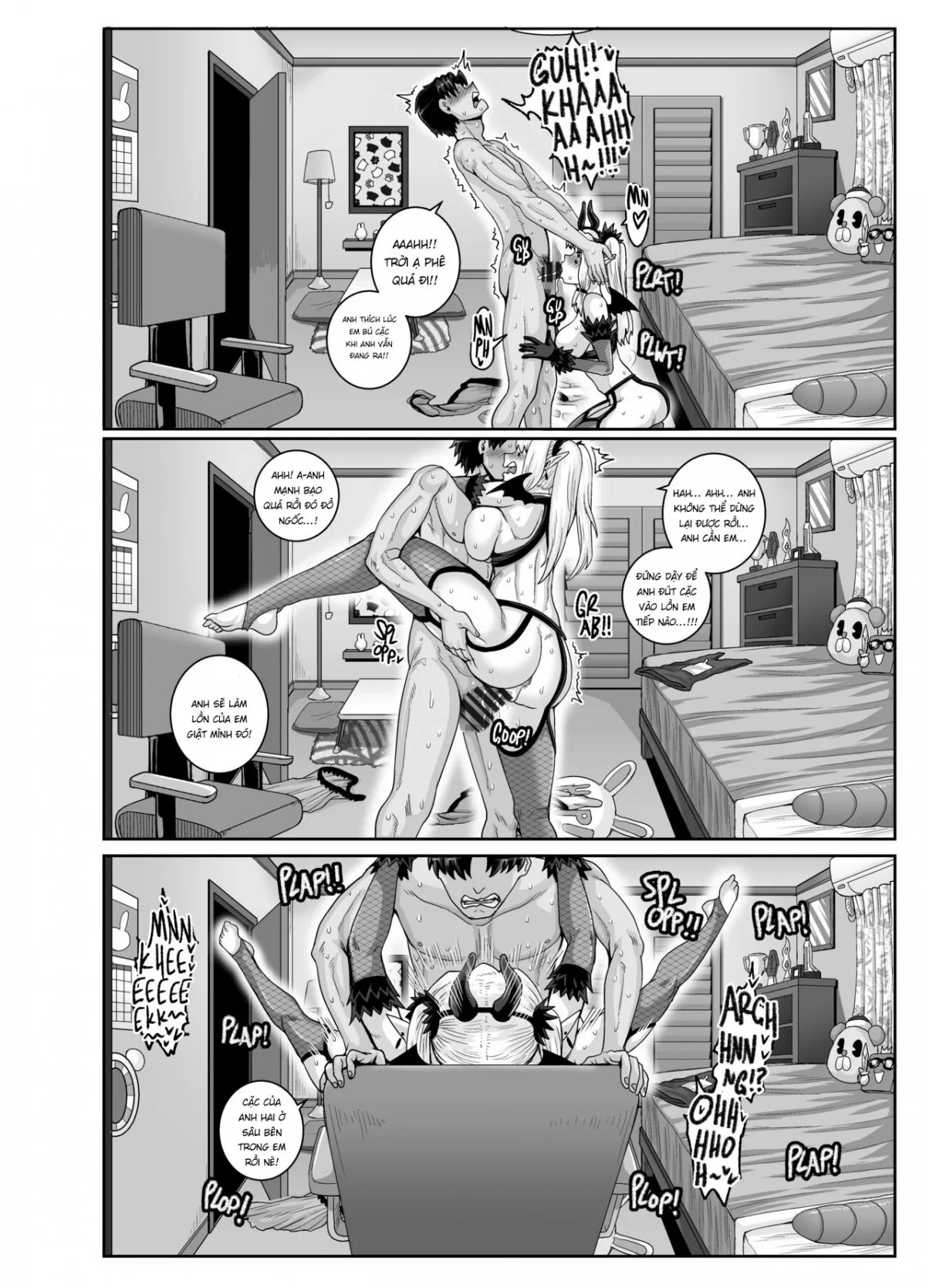 HentaiVN.net - Ảnh 9 - Dạy Dỗ Con Em Láo Lòn Bằng Con Cá Chà Bặc - Vol 2 [Annoying (Step) Sister Needs to be Scolded!! Two~ ; Mukatsuku Imouto wa Chanto Shikaranakucha!! 2] - Phần 3 - Chap 3