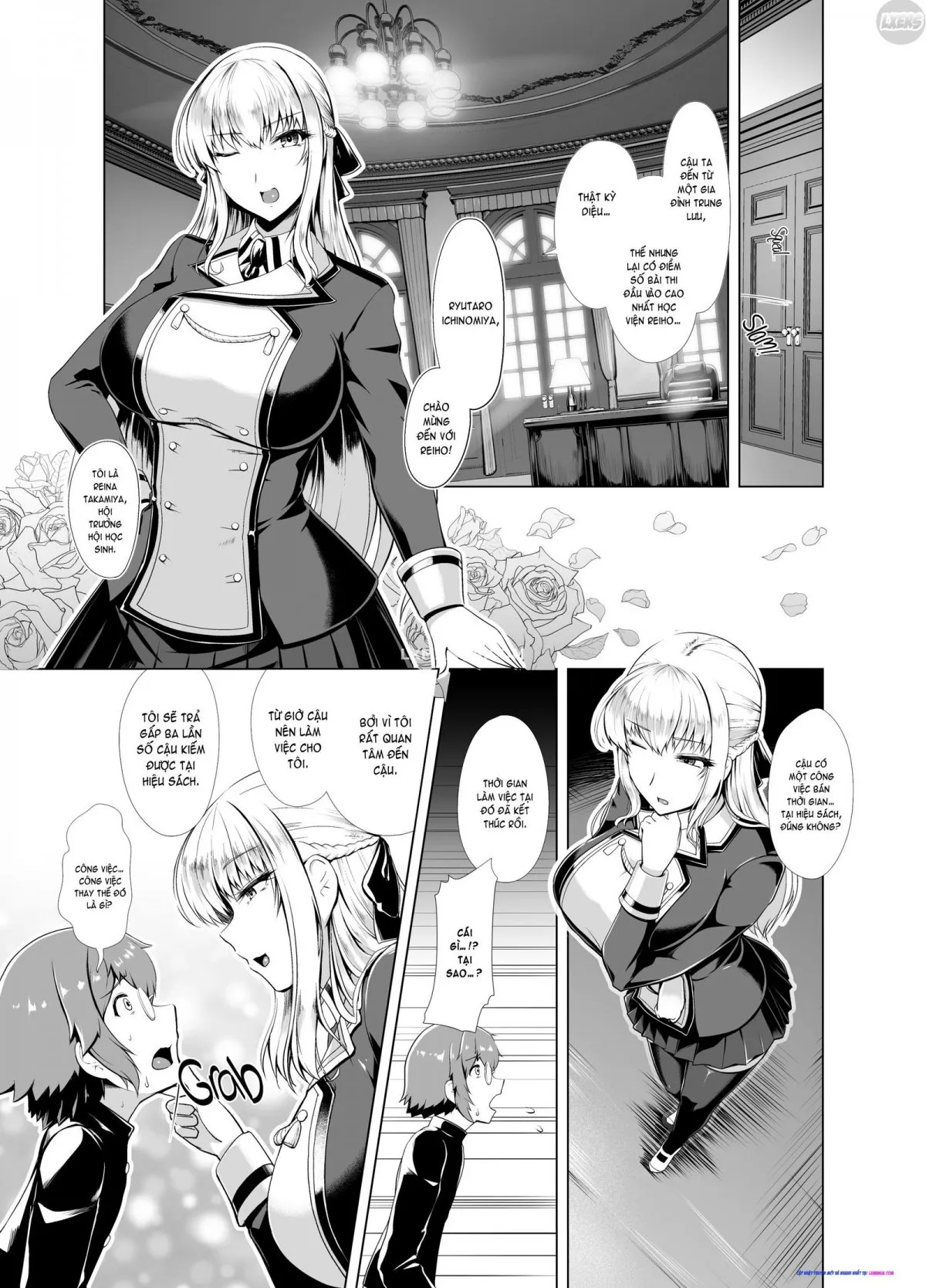HentaiVN.net - Ảnh 8 - The Student Council's Demand - Chap 1