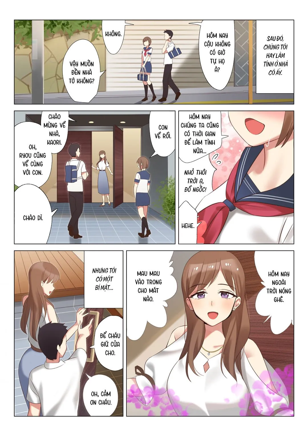 HentaiVN.net - Ảnh 4 - Quan hệ với mẹ của bạn gái tôi - Chap 1