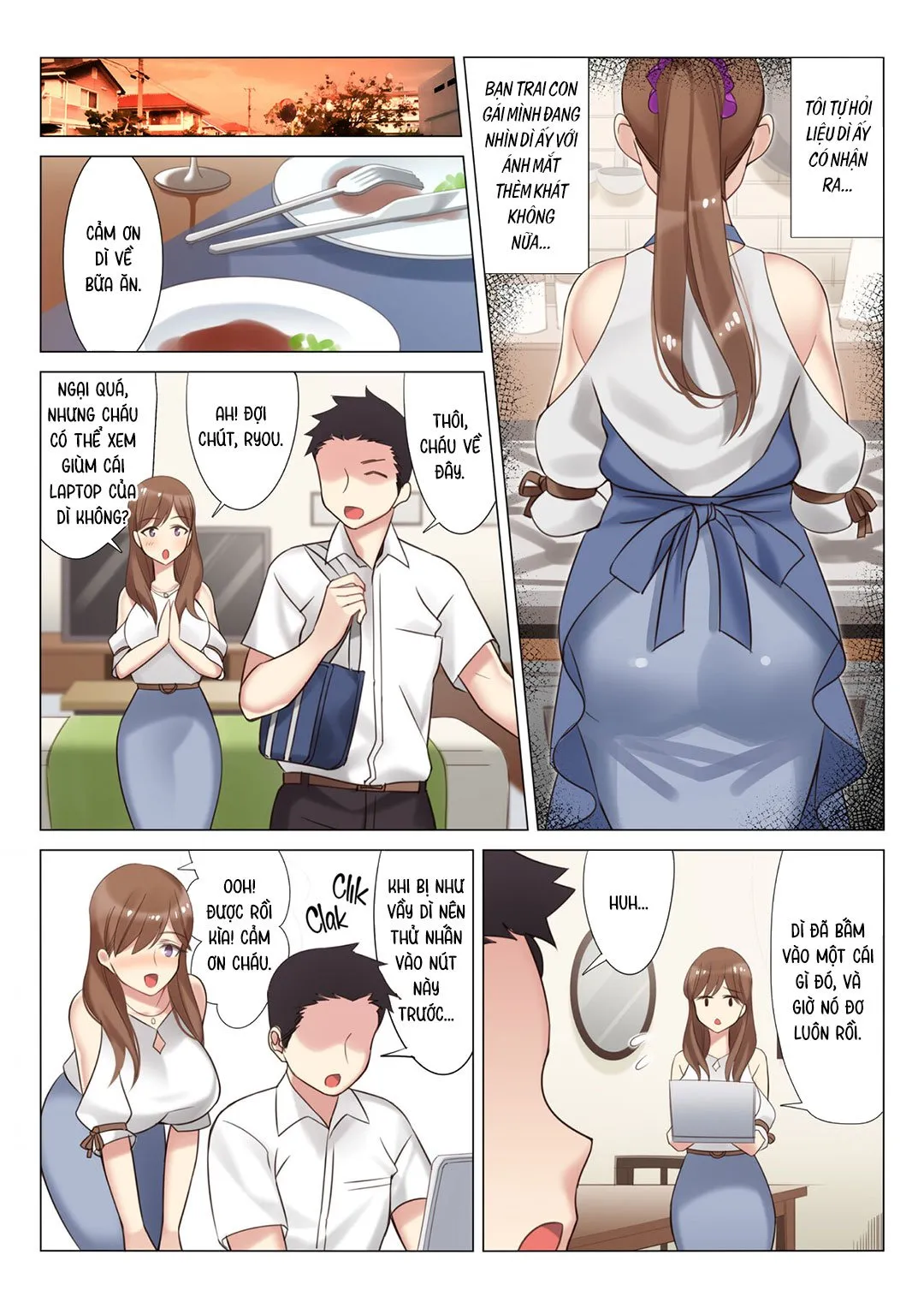 HentaiVN.net - Ảnh 9 - Quan hệ với mẹ của bạn gái tôi - Chap 1