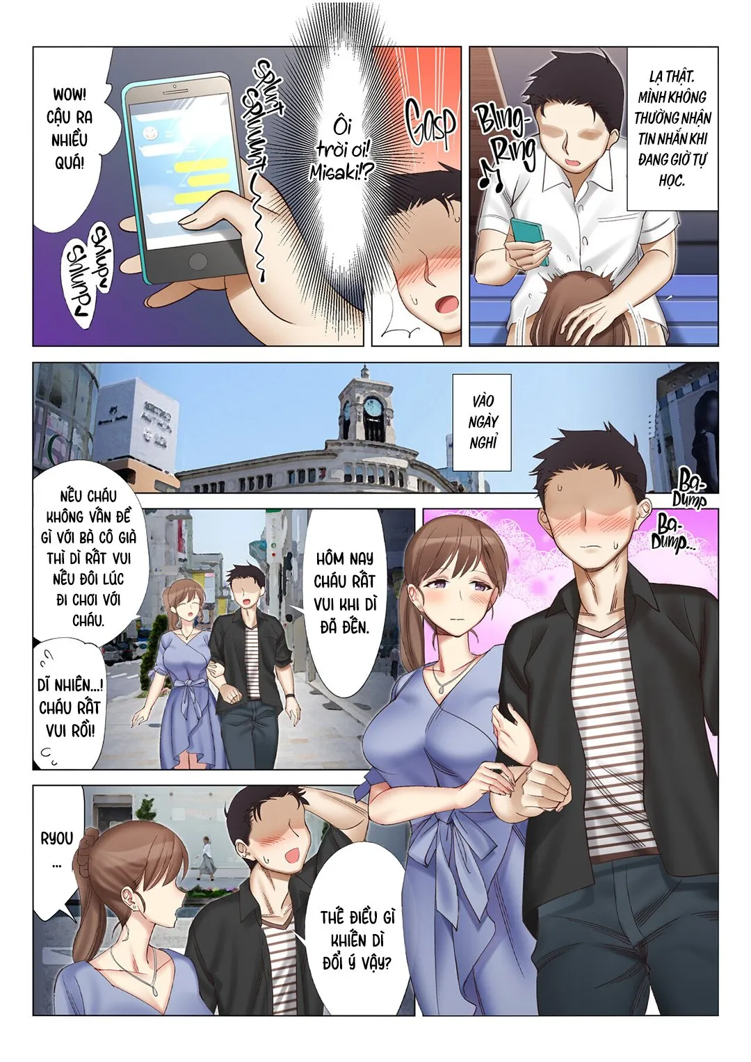 HentaiVN.net - Ảnh 14 - Quan hệ với mẹ của bạn gái tôi - Chap 2